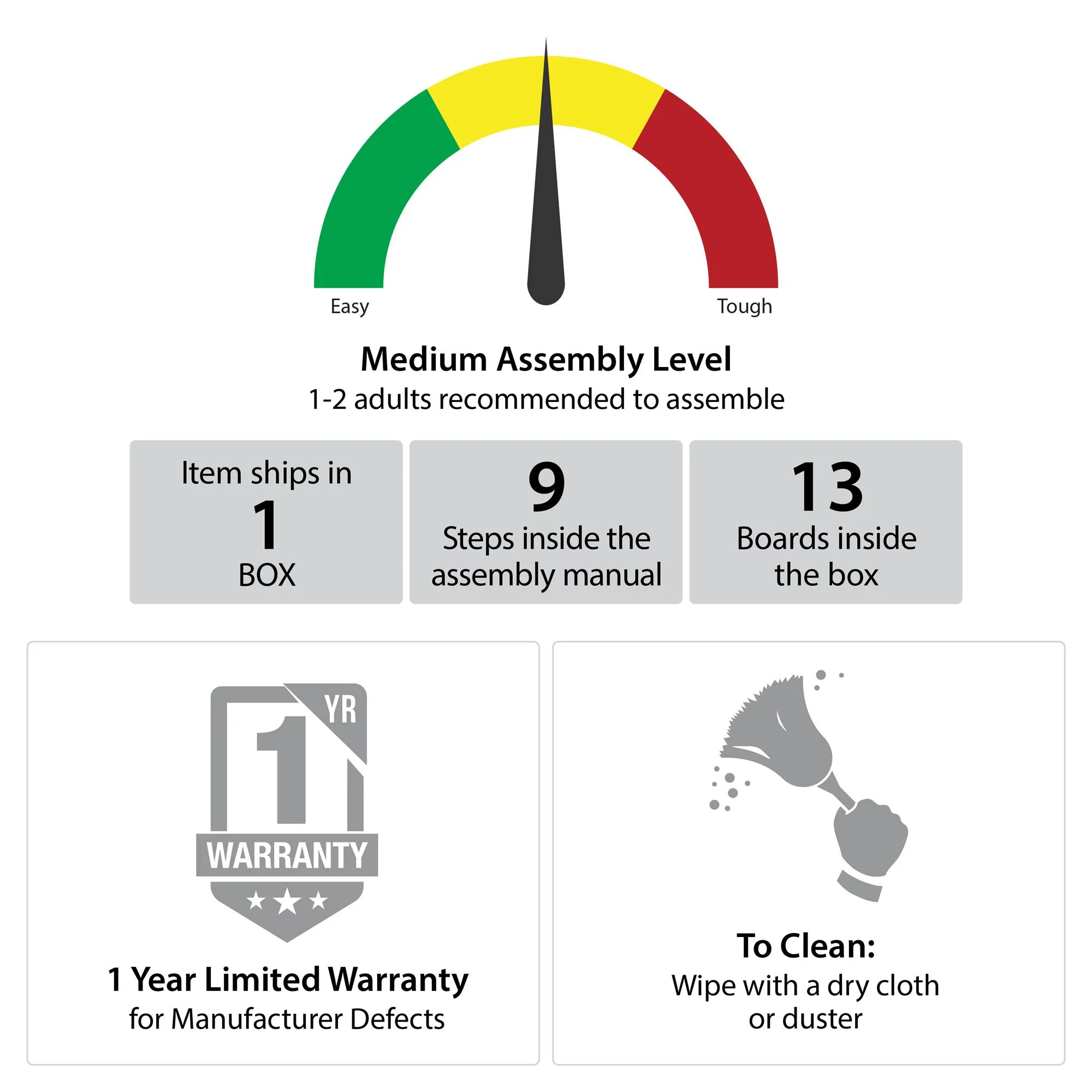 Novogratz Regal Turntable Stand / End Table, Black Oak