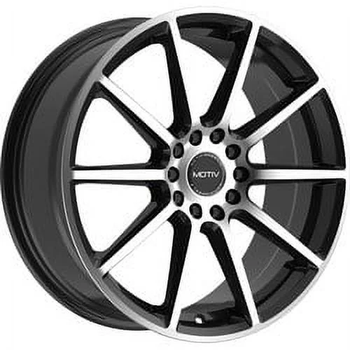 17x7.5 Motiv 431MB Elicit Gloss Black Machined Face Wheel 5x108/5x112 (40mm)
