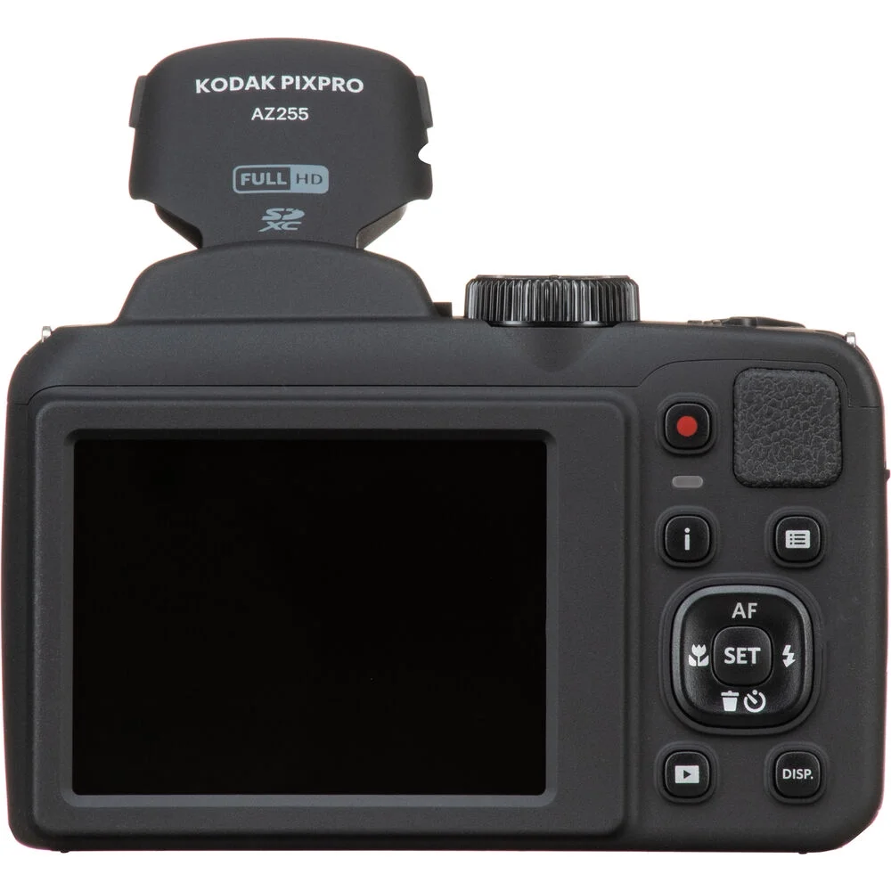Kodak PIXPRO AZ255 Digital Camera (Black) + Extra Battery +1 Yr Warranty + Case -128GB
