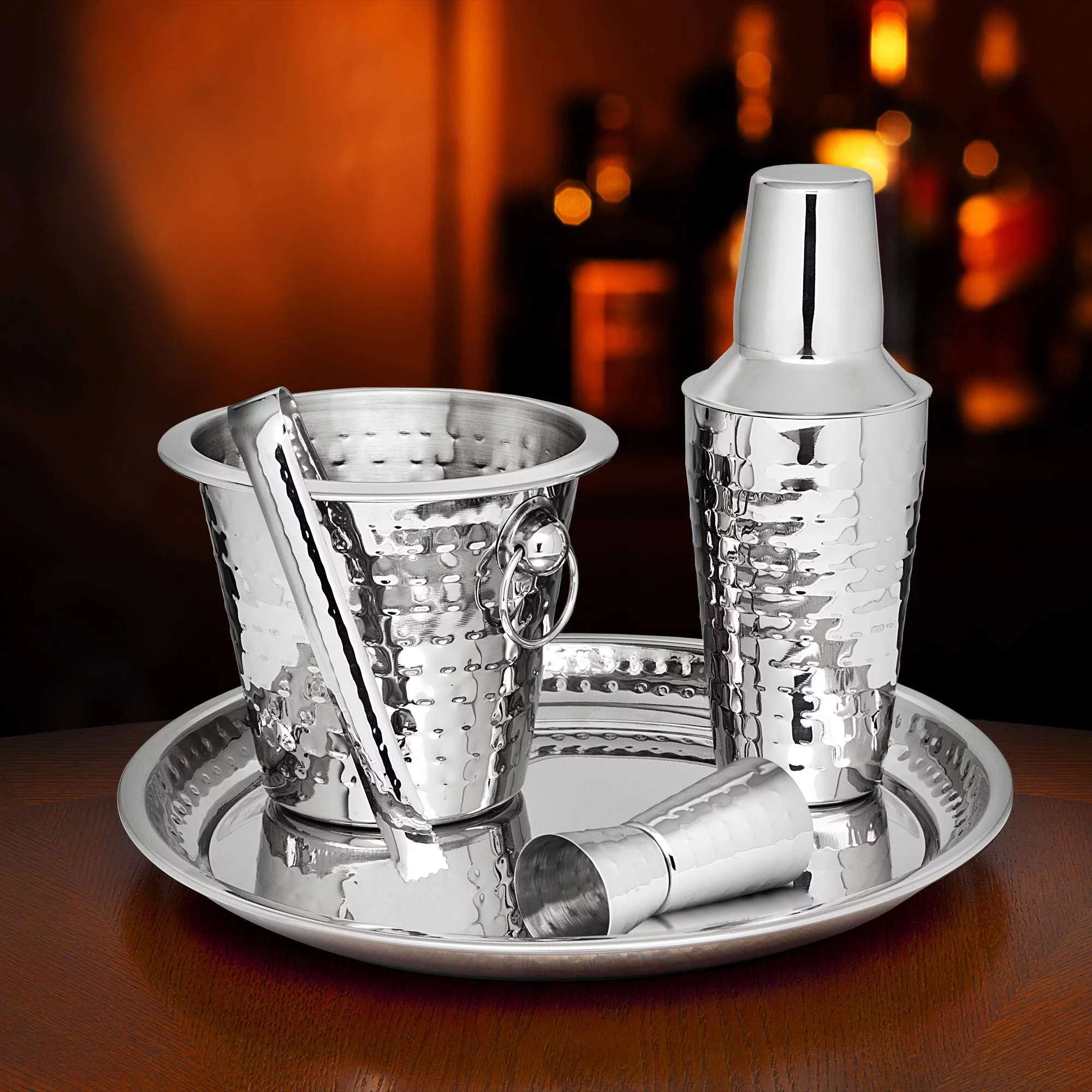 5 pc Hammered Bar Set