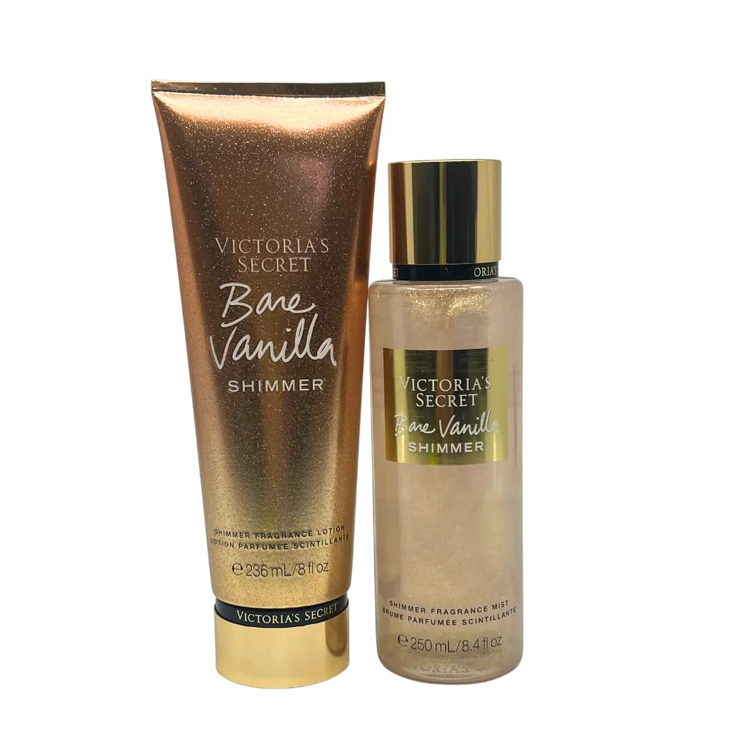 Victoria’s Secret Bare Vanilla Shimmer Fragrance Mist and Lotion Set
