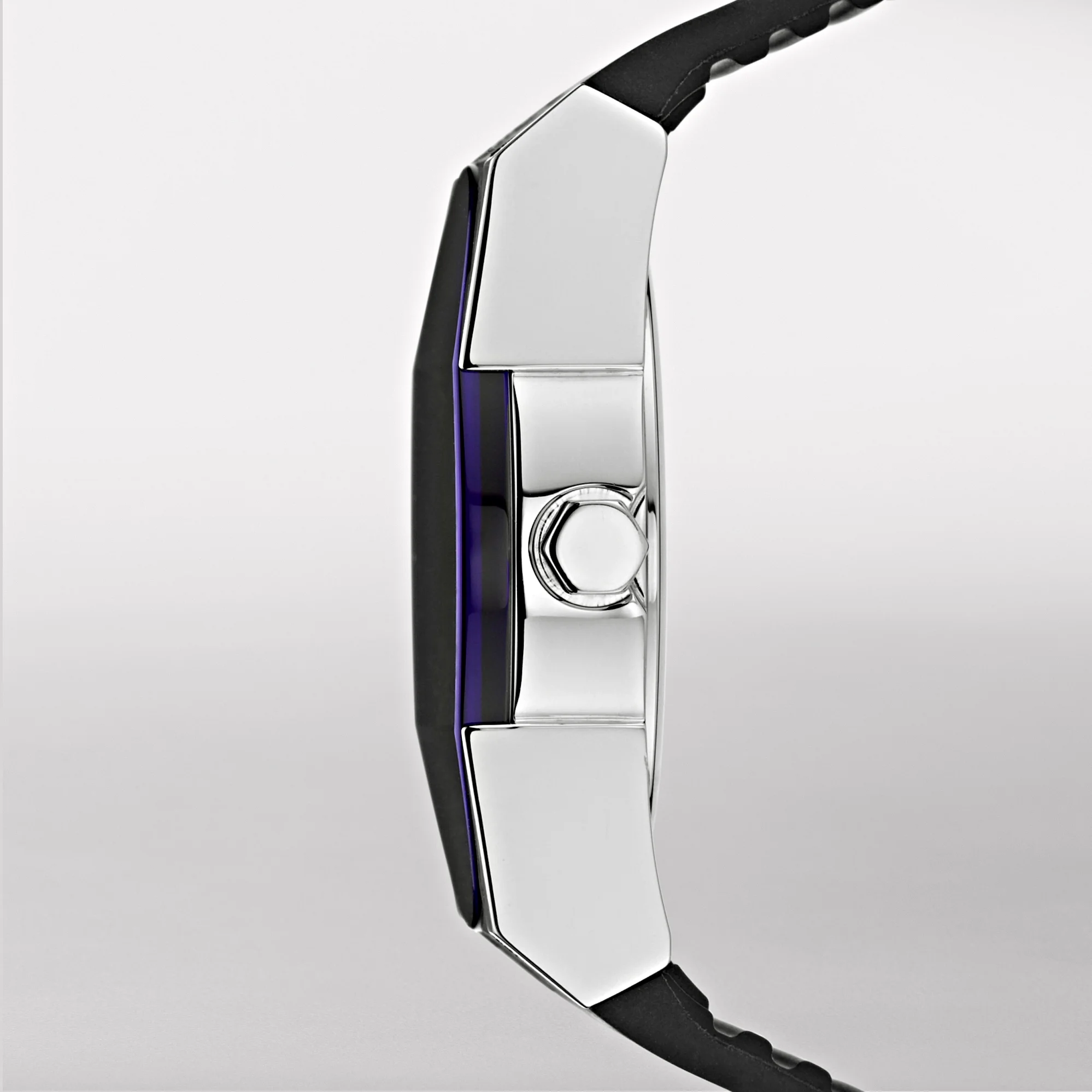 Relic By Fossil Men's Jake Stainless Steel Watch with Black Silicone Band