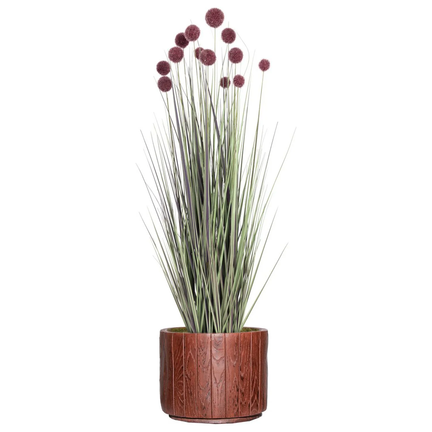 Artificial red Pampas Grass | 53” | Tall faux grass in planter| Home Decor By Vintage Home