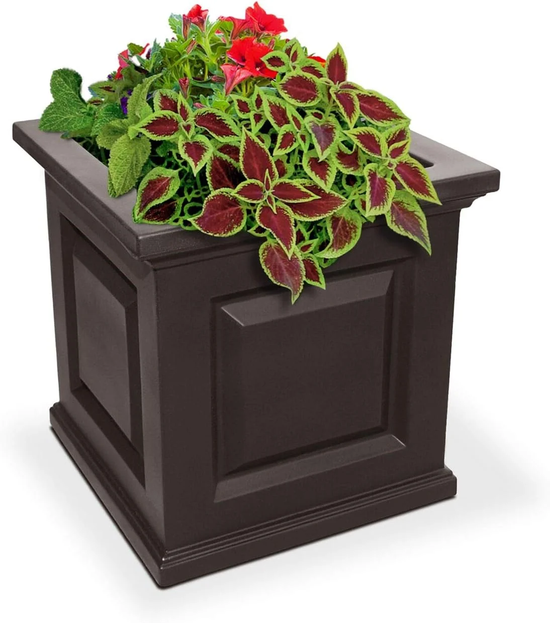 Nantucket 16In Square Planter - Espresso (5865-ES)