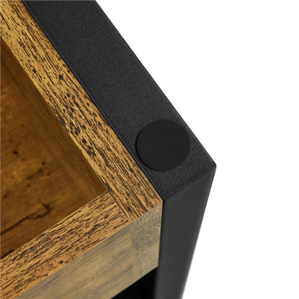 Topeakmart Large Wood Lift Top Coffee Table with Hidden Compartment, Rustic Brown