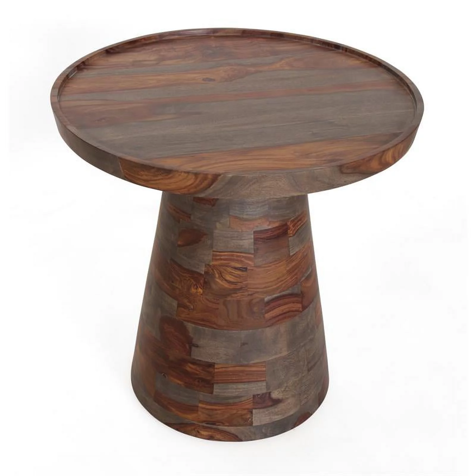 Treasure Trove Tucson Sheesham Brown Wood End Table