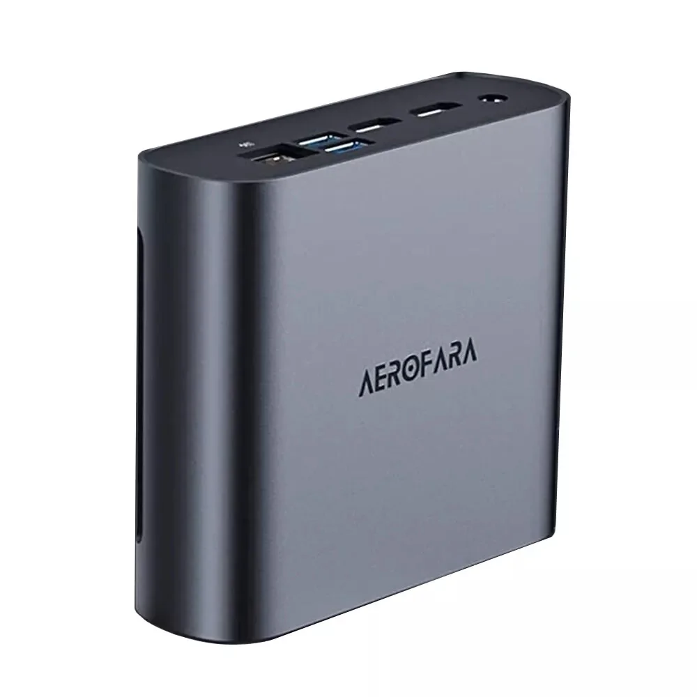 AEROFARA Dual LAN Mini Gaming PC AMD Ryzen 5 5600U Mini PC 16GB DDR4 RAM 500GB SSD Mini Desktop Computers Windows 11 Pro 4K Triple Display Bluetooth 5.3/WiFi 6E/HDMI+HDMI+Type C