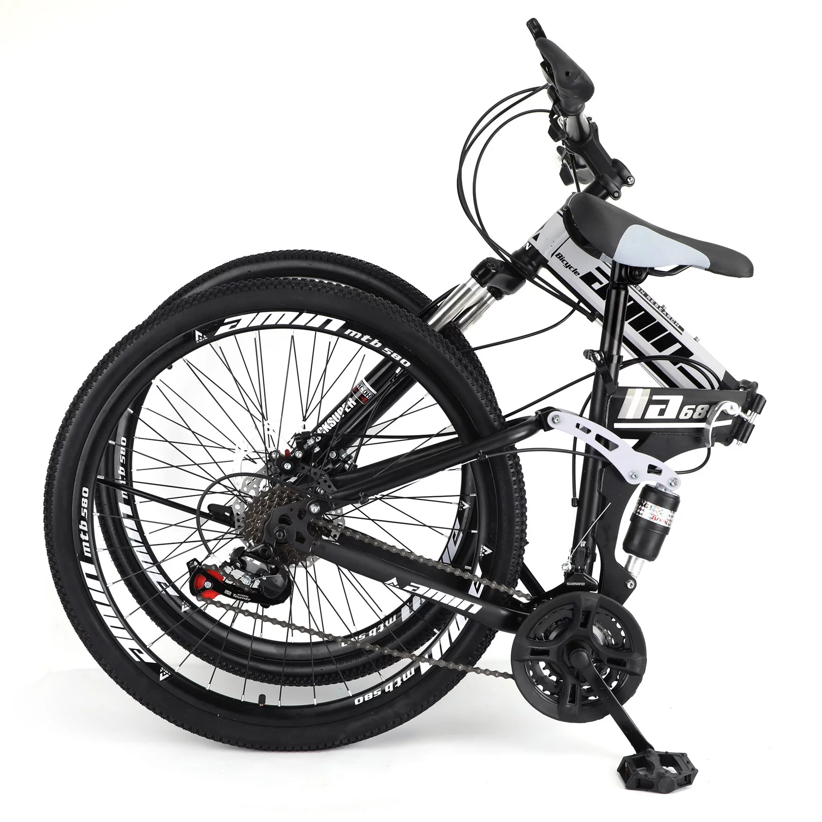 Unisex Adult Mountain Bike Full Suspension 26