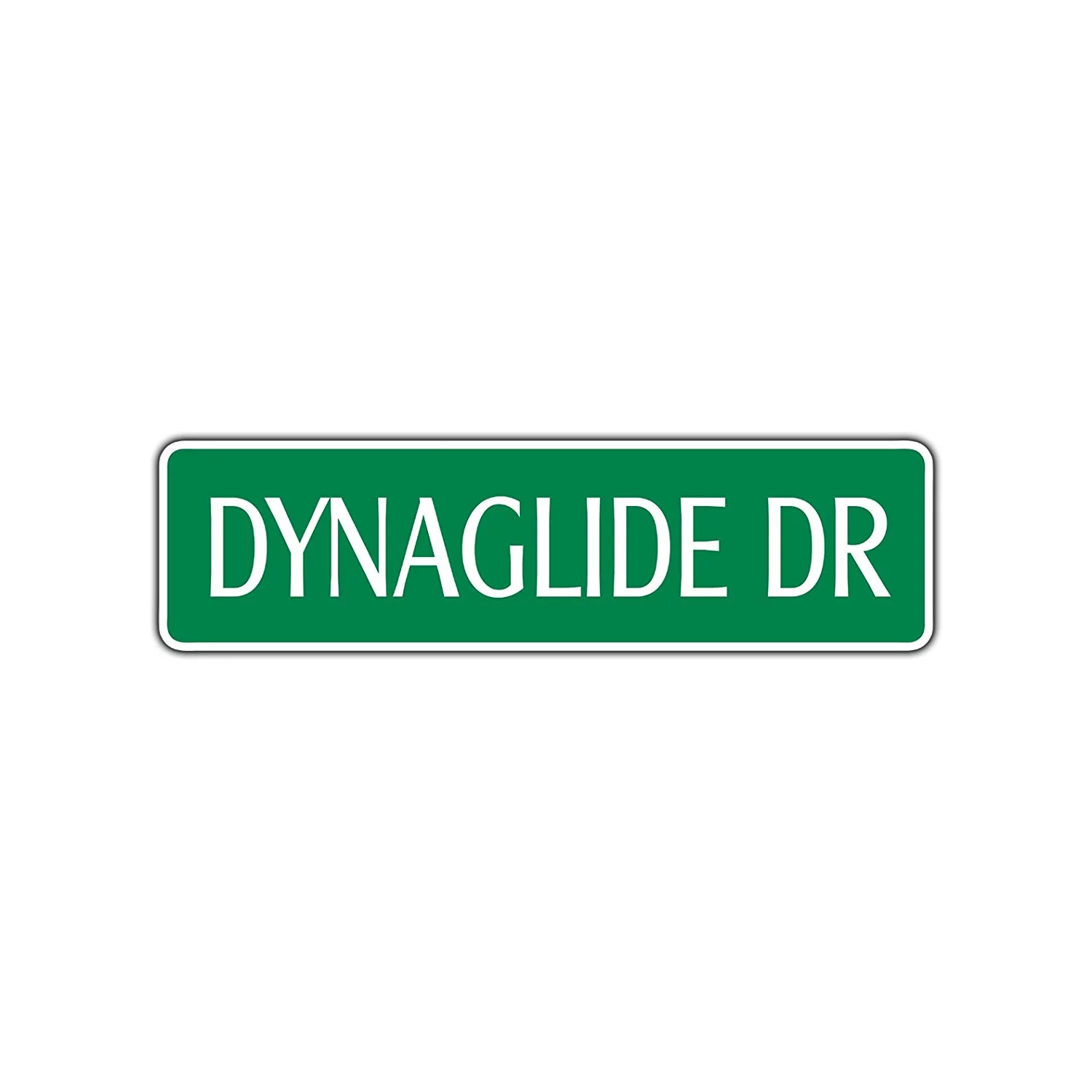Dynaglide Dr Harley Fan Aluminum Metal Novelty Street Sign Motorcycle 4x13.5