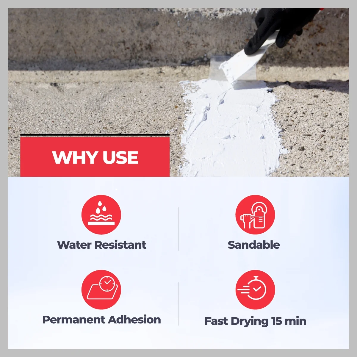 Lanco Siliconizer Crack Filler 1 Gal. White Elastomeric Roof Patch