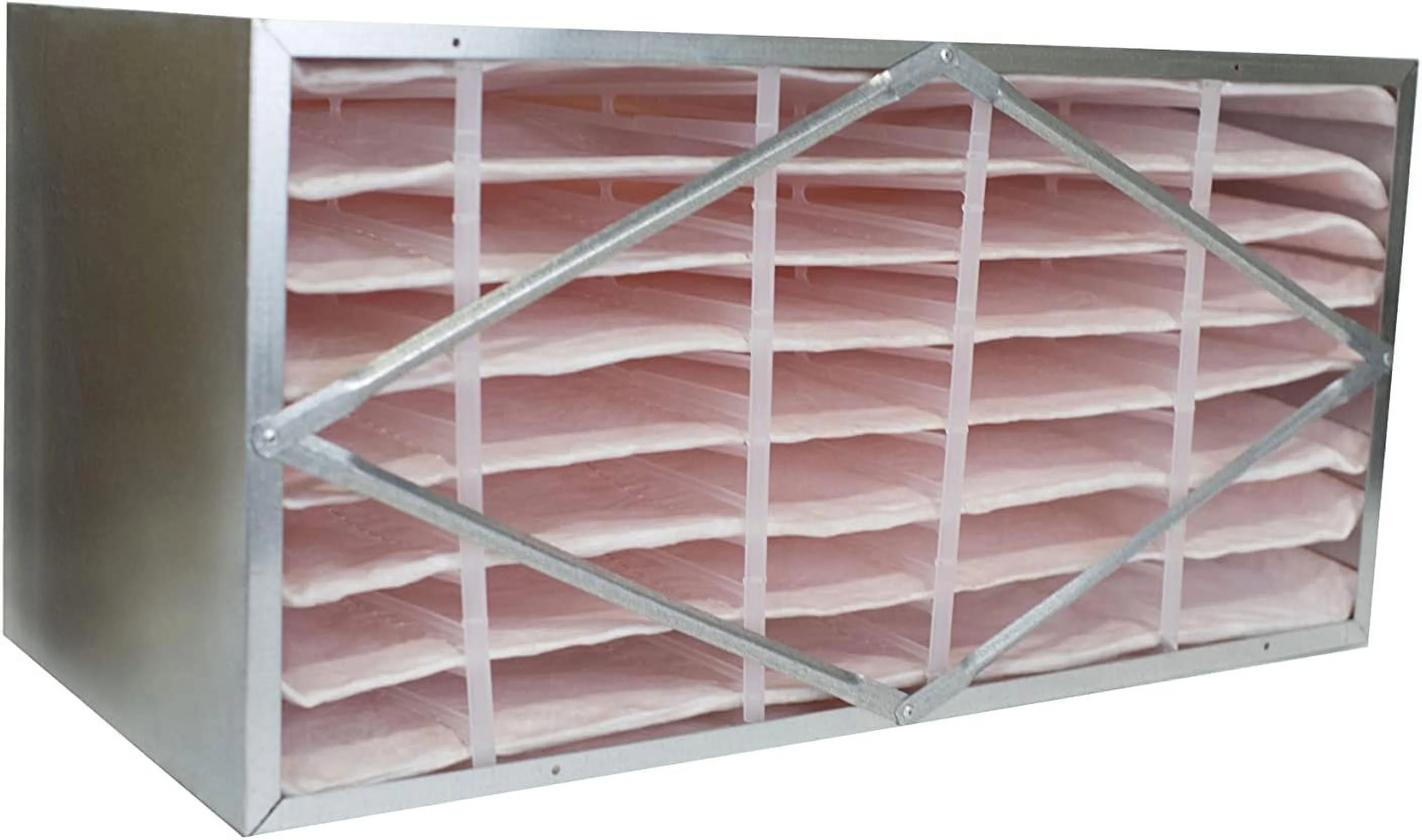 Filterbuy 12x24x12 Air Filter MERV 13, No Header Rigid Cell Box Filters HVAC Replacement (1-Pack)
