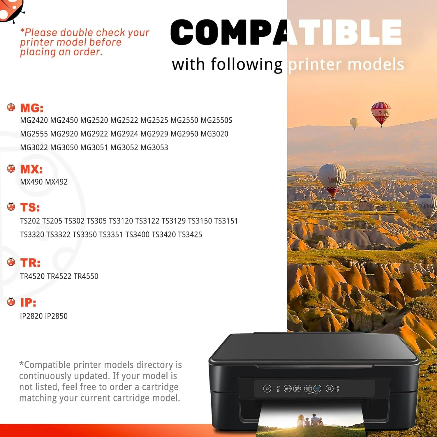 COCCINK 245XL 246XL Ink Cartridge Replacement for Canon PG-245 CL-246 PG-243 CL-244 XL Compatible to Pixma MX490 MX492