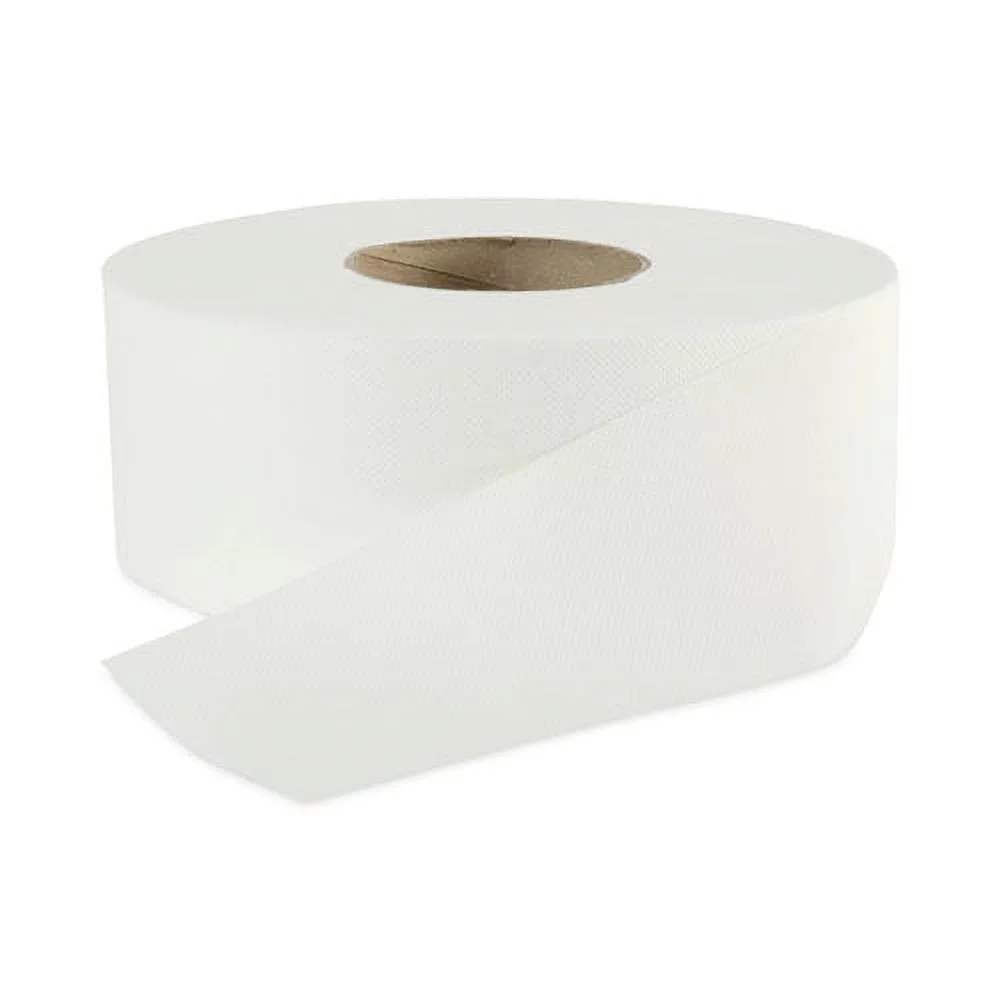Jumbo Roll Bathroom Tissue, Septic Safe, 2-Ply, White, 3.2