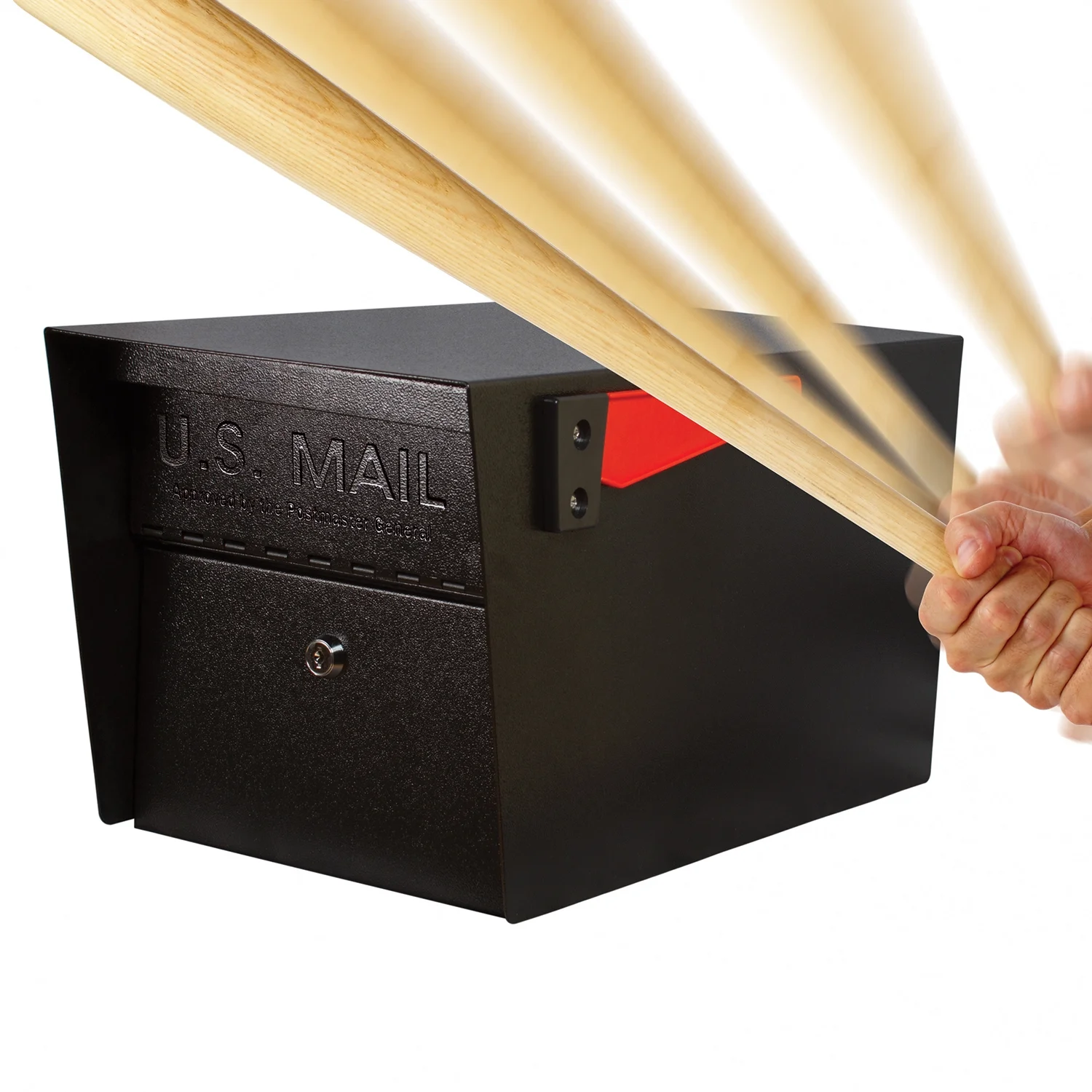 Mail Boss Mail Manager Locking Large Mailbox, Black / Granite