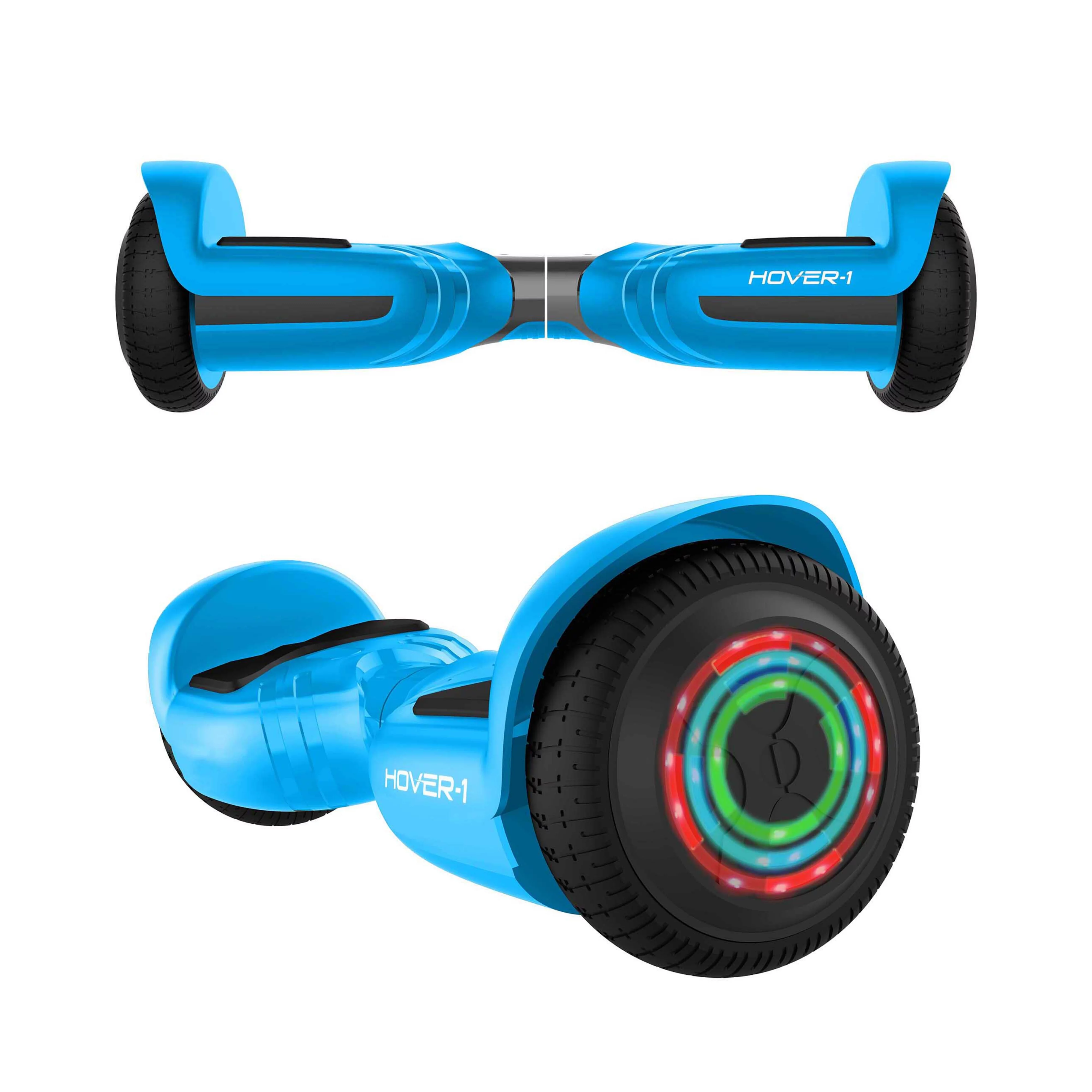 Hover-1 Liberty UL Certified Electric Hoverboard w/ 6.5in Wheels; Lithium-ion 10 Cell Battery; Ideal for Boys and Girls 8+ and Less Than 160 lbs - Blue