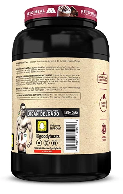 American Metabolix Keto Meal Replacement - Chocolate Malt - 36 Servings