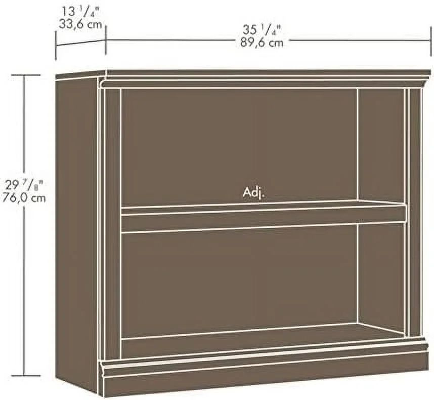 ZFGSUIJN 2  Bookcase in Estate Black