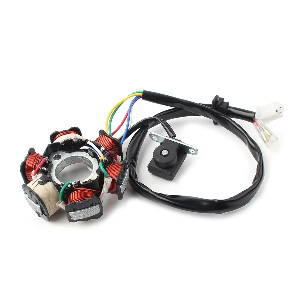 ZS 6 Coil Stator Magneto For 50 110 125 150cc Scooter Moped GY6 TaoTao Sunl Chinese ATVs Dirt Bikes