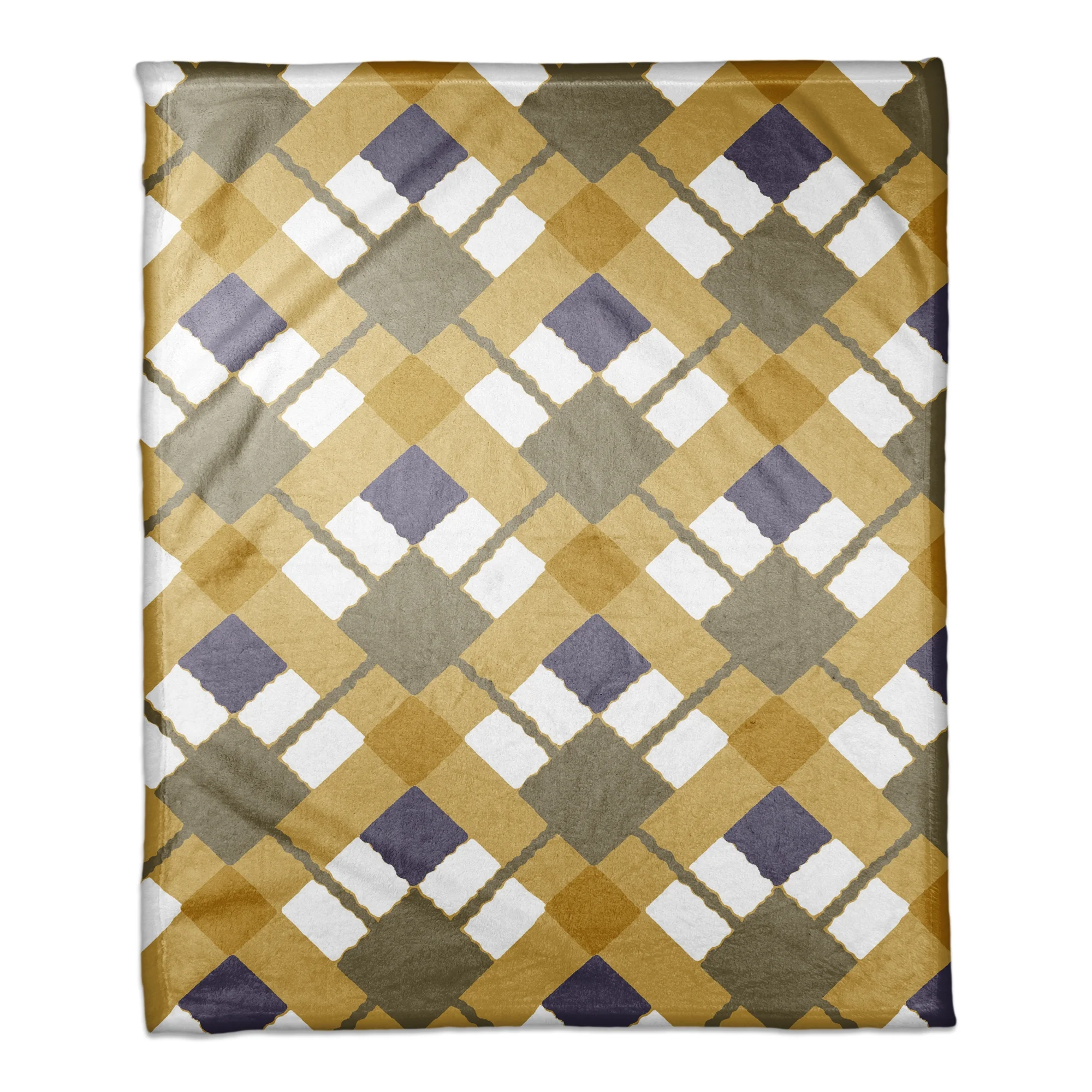 Creative Products Blocks Ivory off white Toned Inversed Arrows 50x60 Throw Blanket