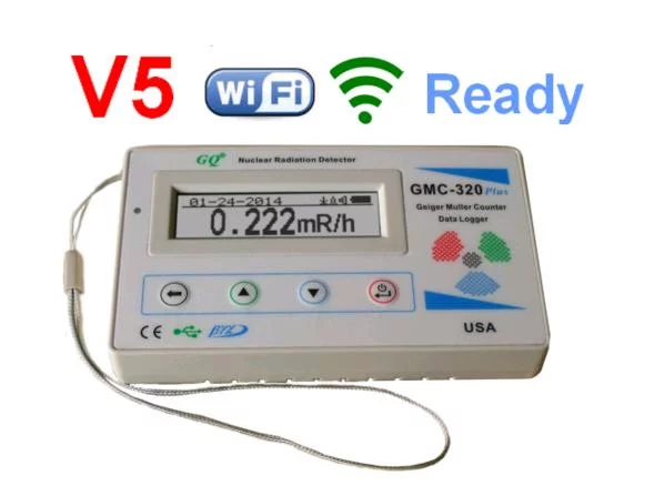 GQ GMC-320V5 Geiger Counter Nuclear Radiation Detector Meter Dosimeter Beta Gamma X ray WiFi Data Logger
