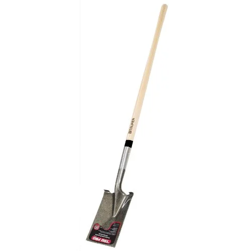 Truper 33174 Garden Spade - Extended Steps, 48-Inch Long Hardwood Handle, 14 Gauge Blade