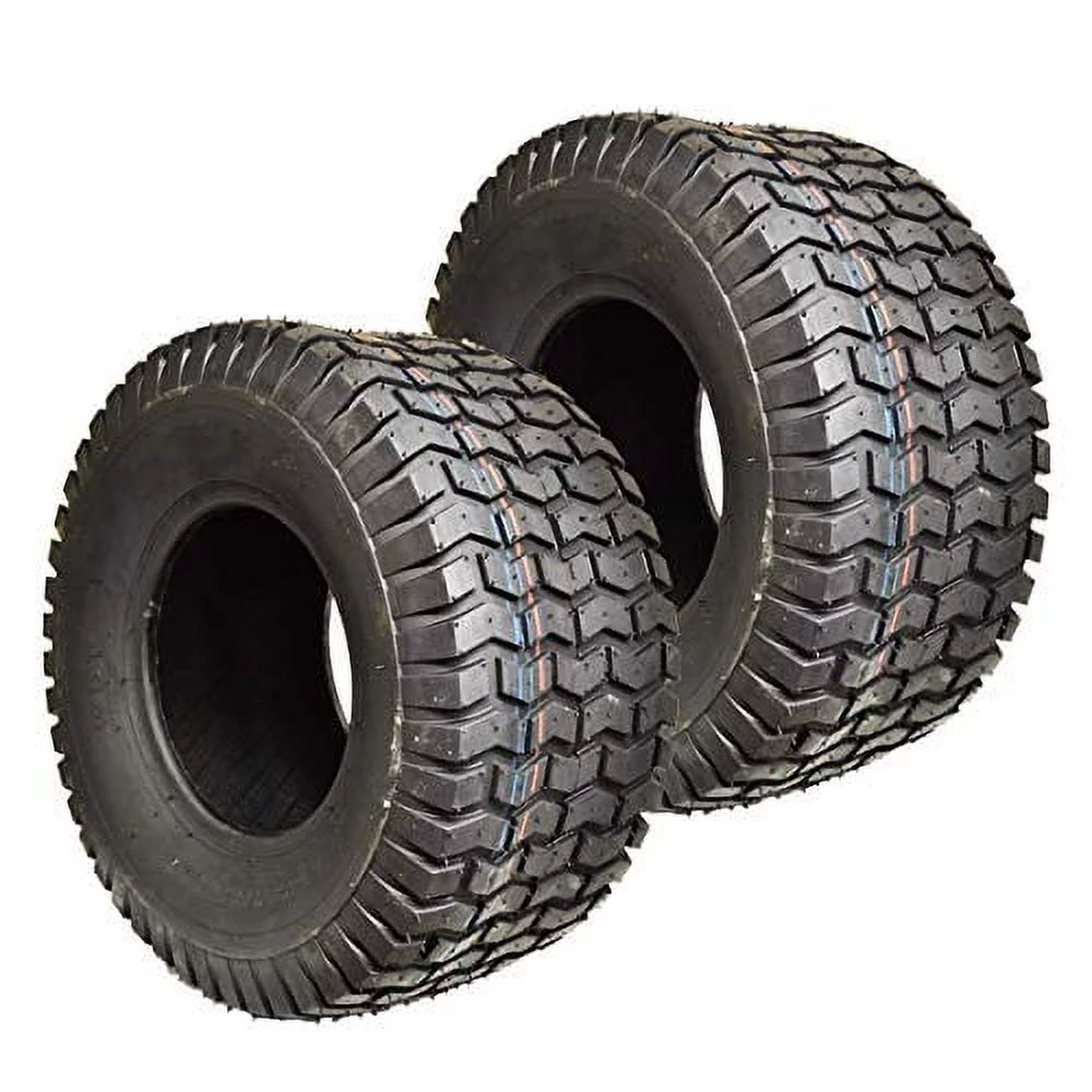 2 18x6.50-8 Turf Lawn Mower Heavy Duty 4 Ply Two New Tubeless Tires 18 650 8