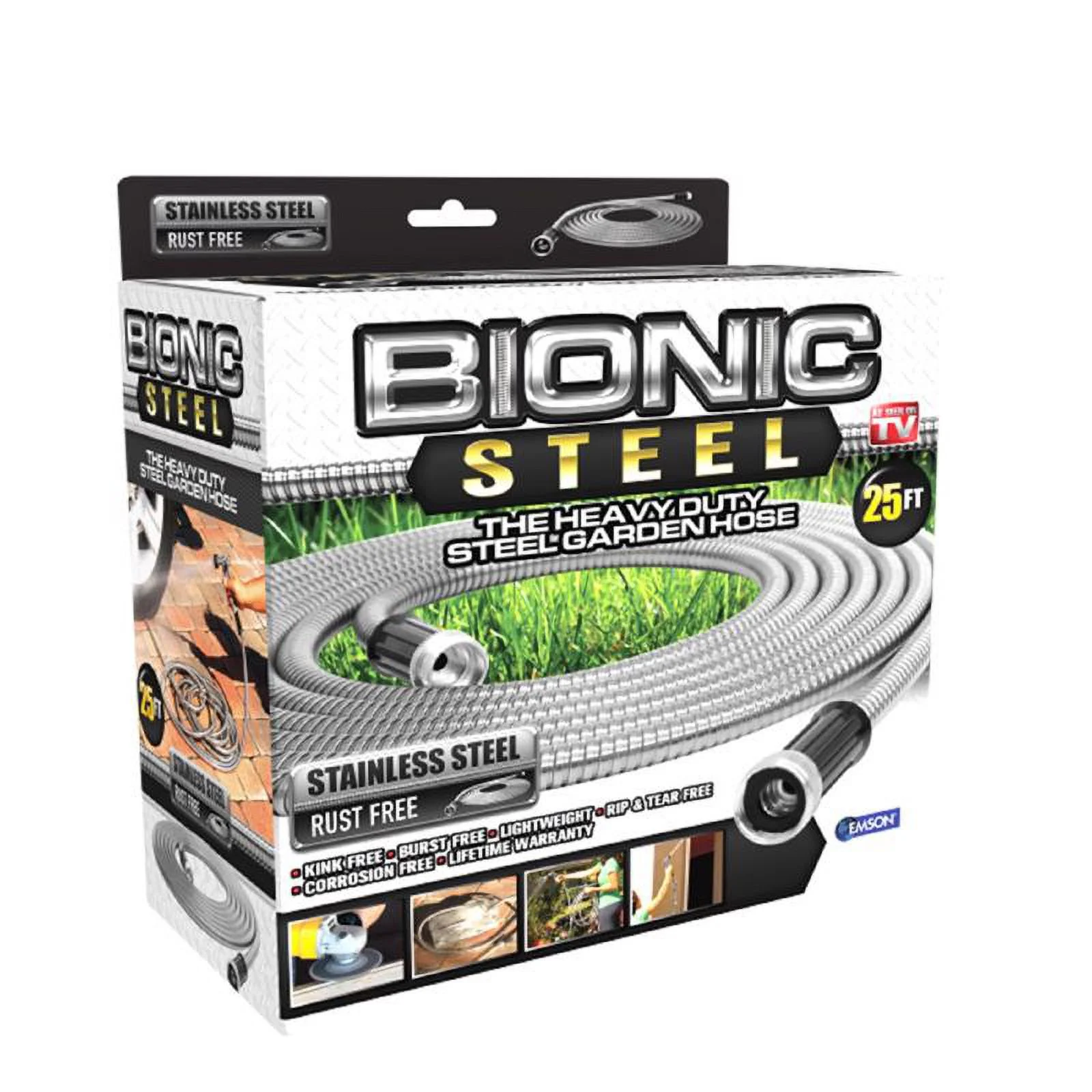 1 Pc, Bionic Steel Pro 25 Ft. L Heavy Duty Commercial Grade Garden Hose