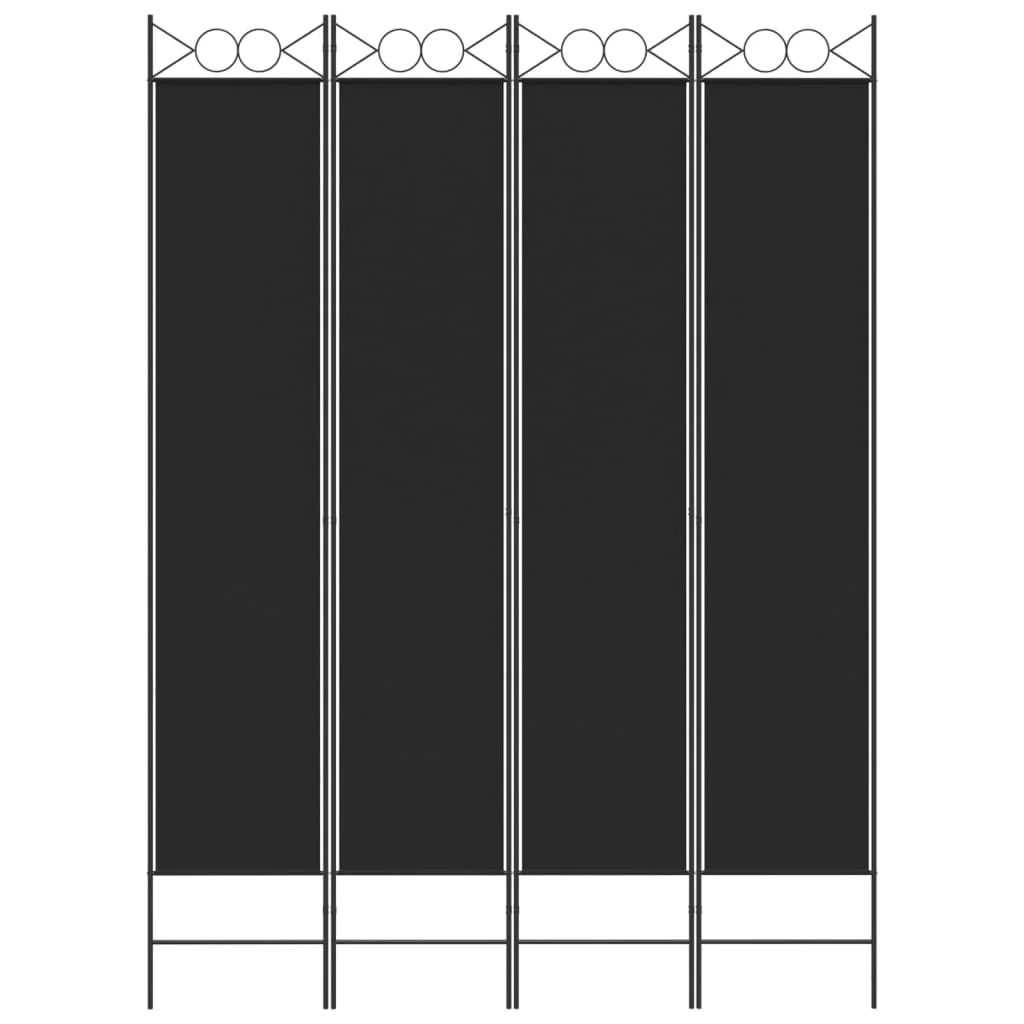 Anself 4-Panel Room Divider Black 63