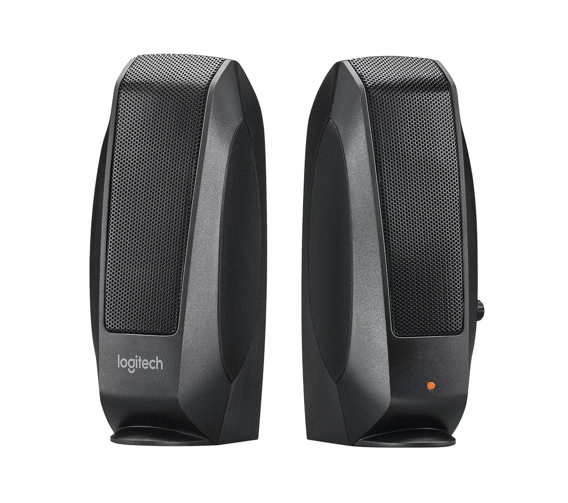 Logitech S120 Desktop Speaker System, Black