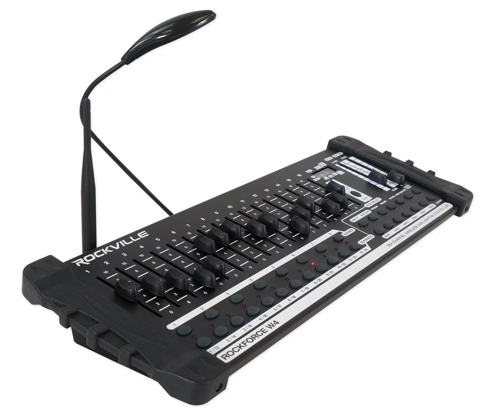 (4) Chauvet Freedom Wedge Quad Rechargeable Wash Lights+Wireless DMX Controller