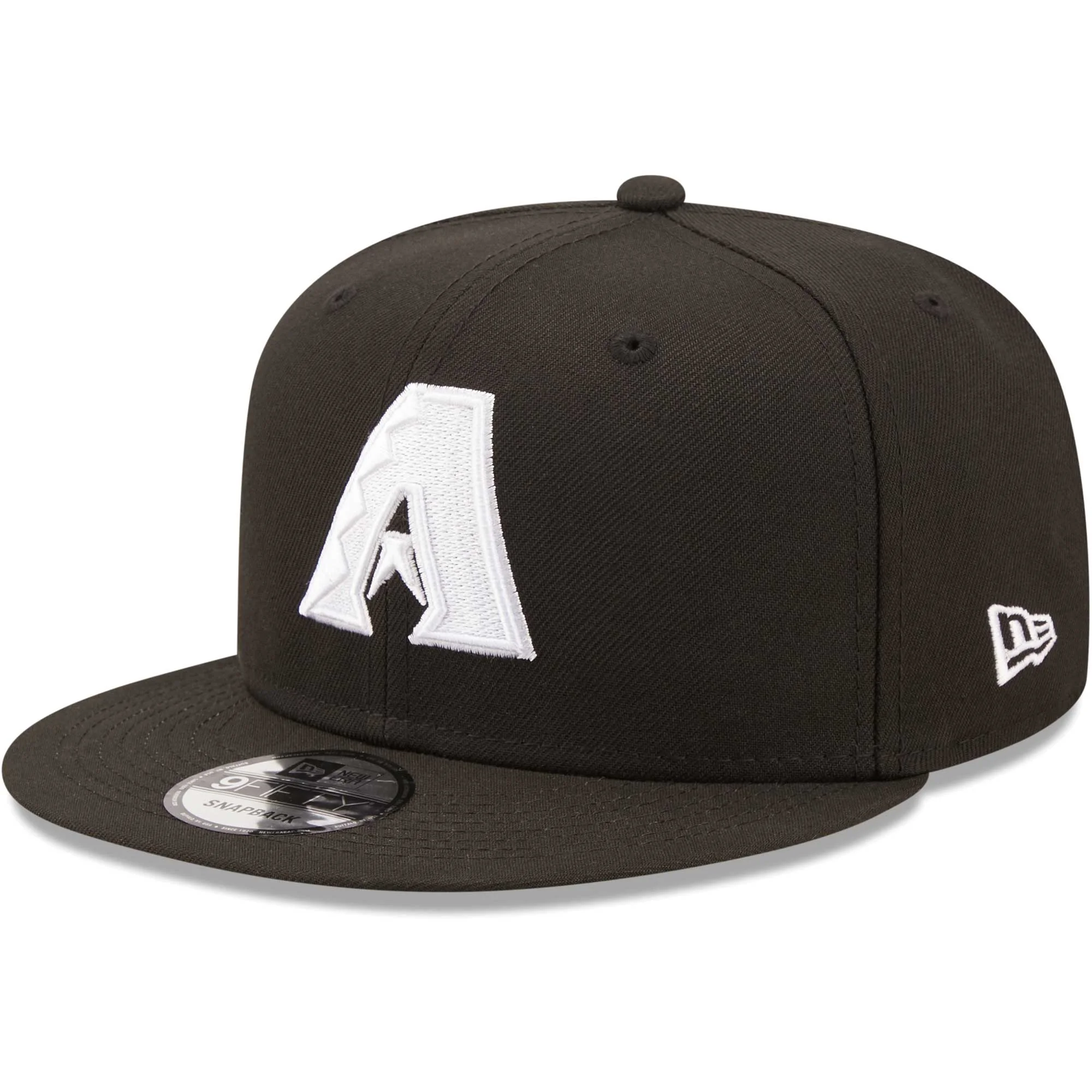 Men's New Era Black Arizona Diamondbacks Team 9FIFTY Snapback Hat - OSFA