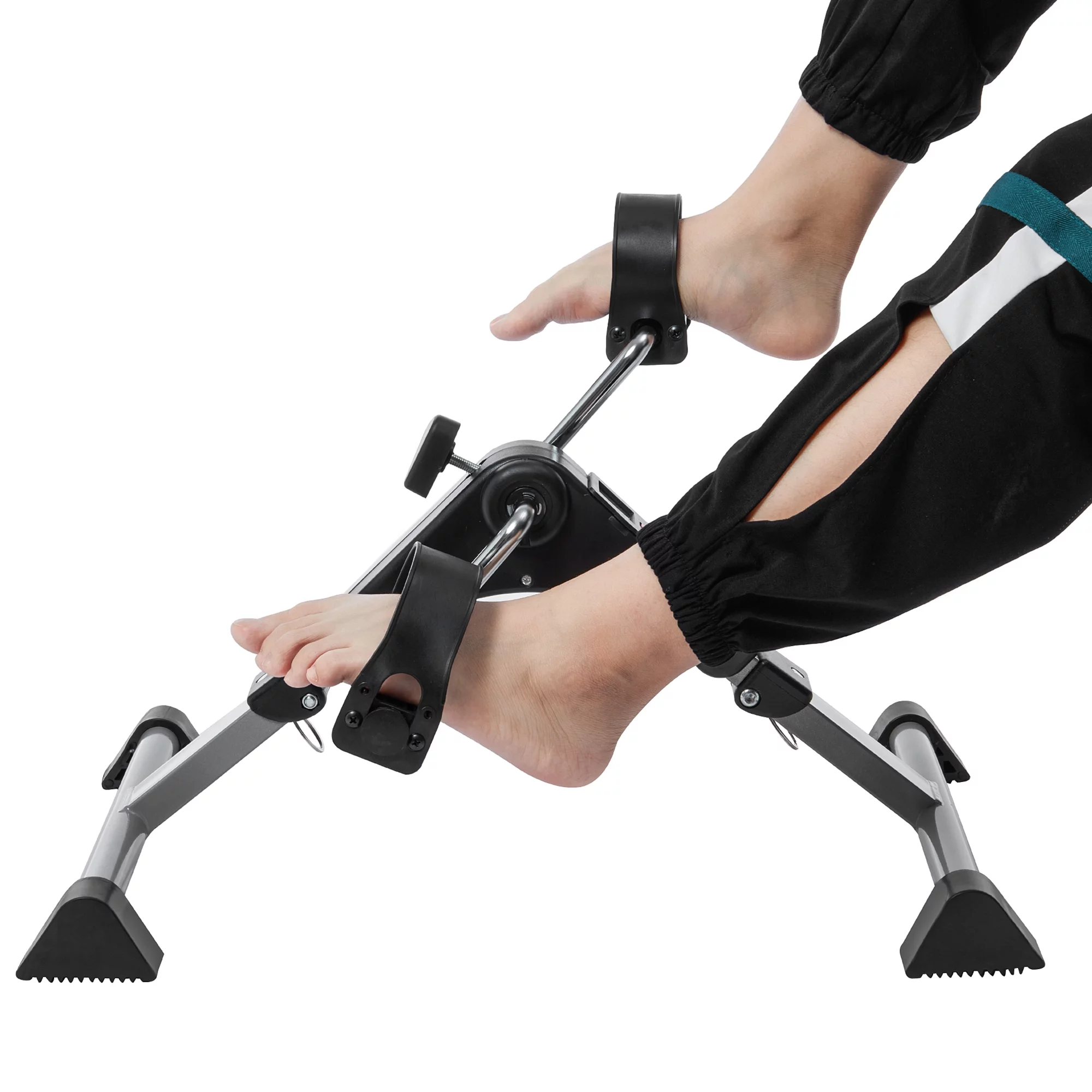 Portable Mini Exercise Bike Foldable Under Desk Bike Folding Portable Exercise Peddler Foot Peddler Desk Bike Portable Mini Exercise Bike  Folding Pedal Exerciser with LCD Screen Display