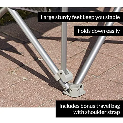 500-lb. Capacity Heavy-Duty Portable Chair Blue 500 lb