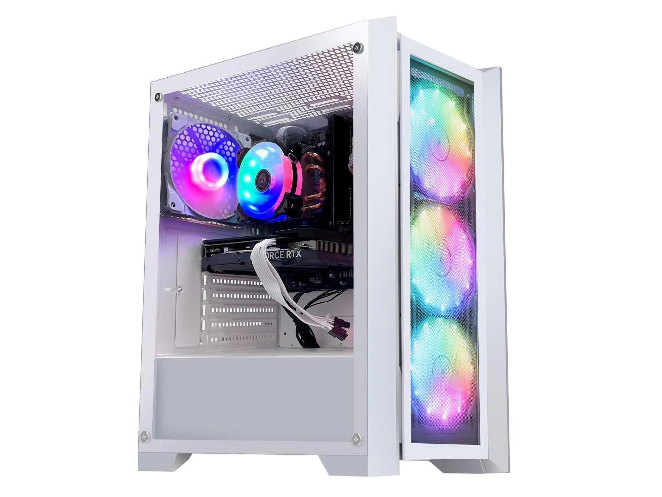 Orangexin Apollo Gaming desktop -AMD Ryzen 5 5600G 6-core 3.9GHz -Radeon RX 6600 8GB- 16GB DDR4 3200MHz -1TB M.2 +1TB SATA SSD- Windows 11 Pro - WIFI&Bluetooth - Gaming PC