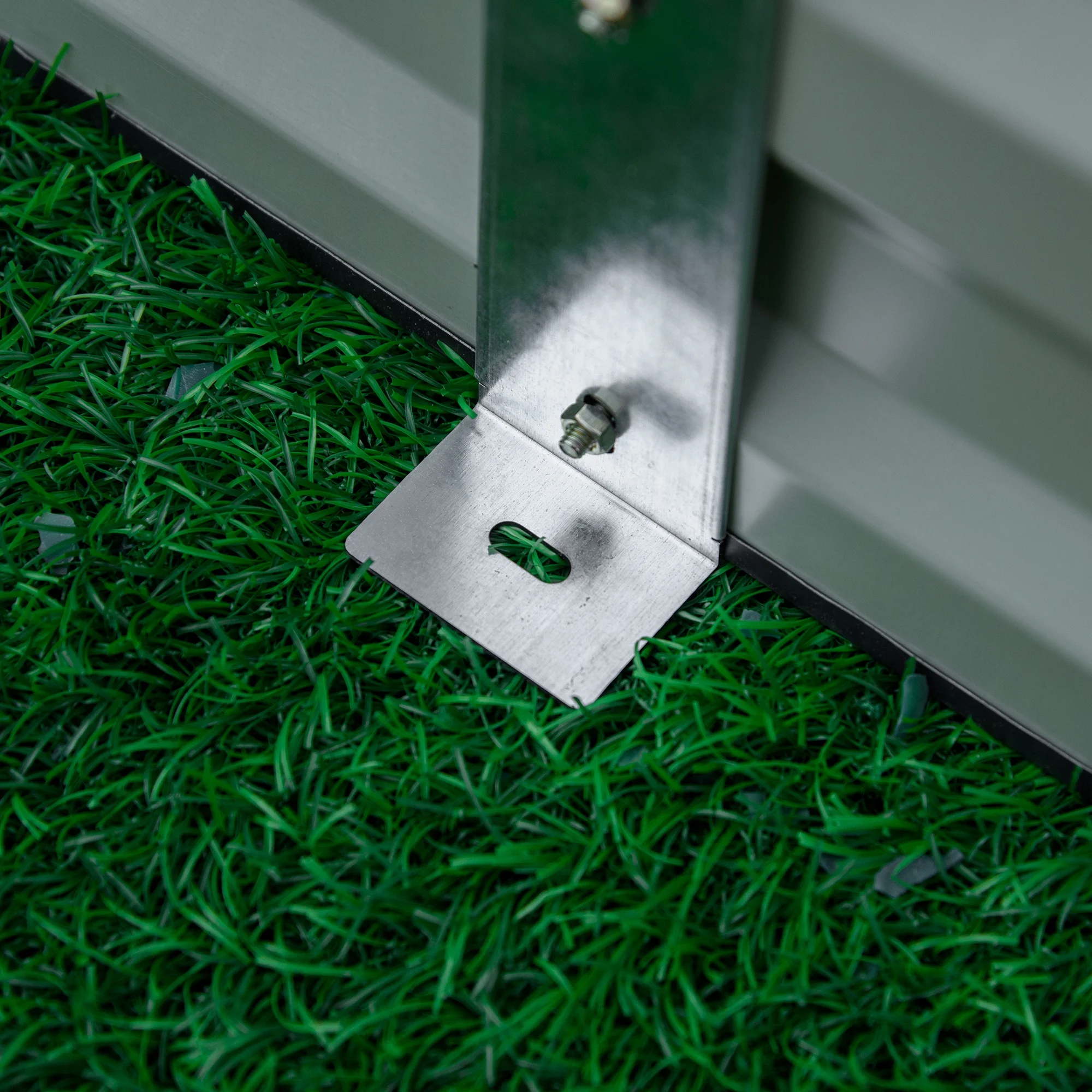 Outsunny Galvanized Raised Garden Bed Metal Planter Box Easy Quick Setup