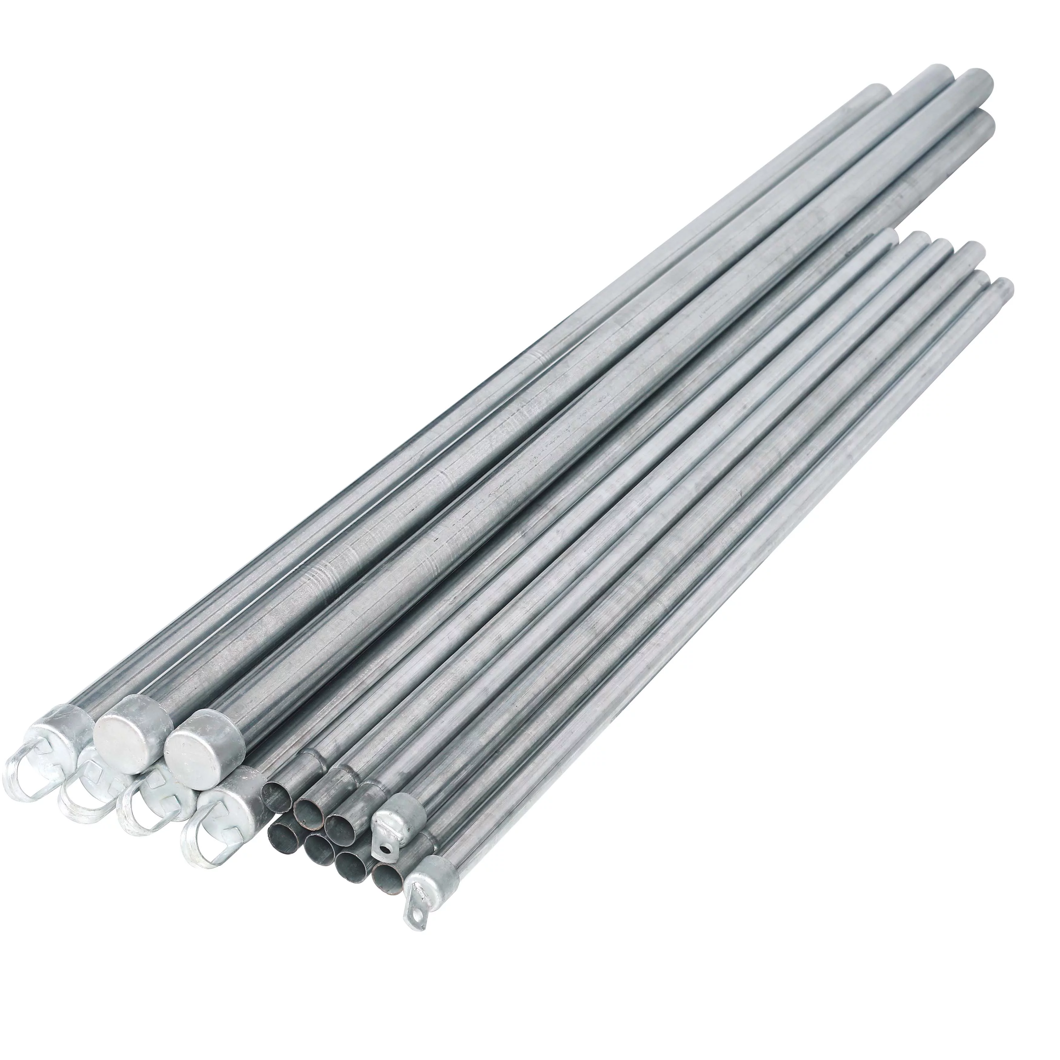 ALEKO Galvanized Steel 5 X 50 feet Complete Kit Chain Link Fence 11.5 AWG