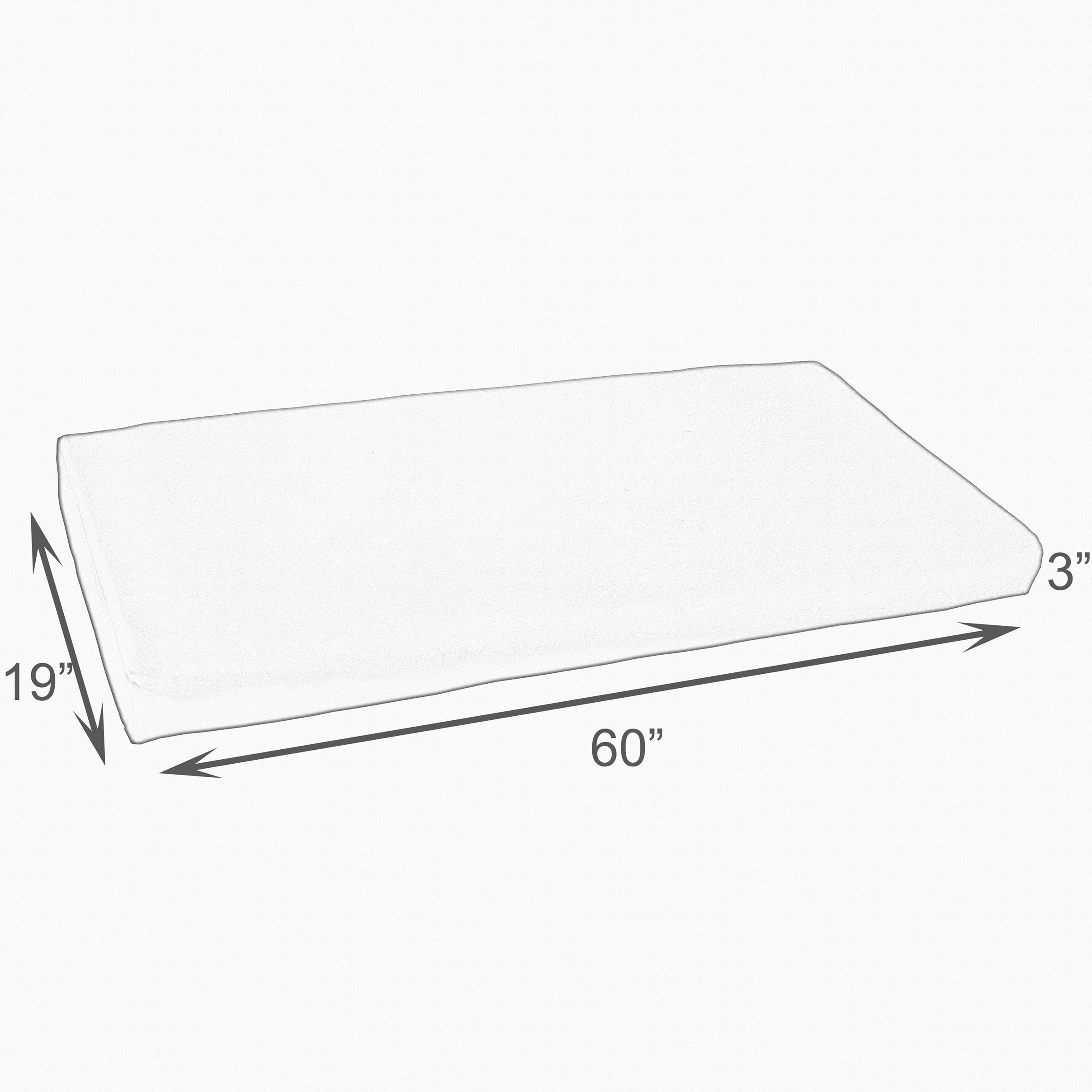 Sorra Home Grey Buffalo Plaid Indoor/Outdoor Bench Cushion, Bristol