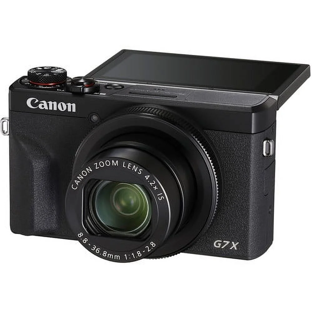 Canon PowerShot G7 X Mark III Digital Camera (Black) (Intl Model) Bundle with 16GB SD Card, 57