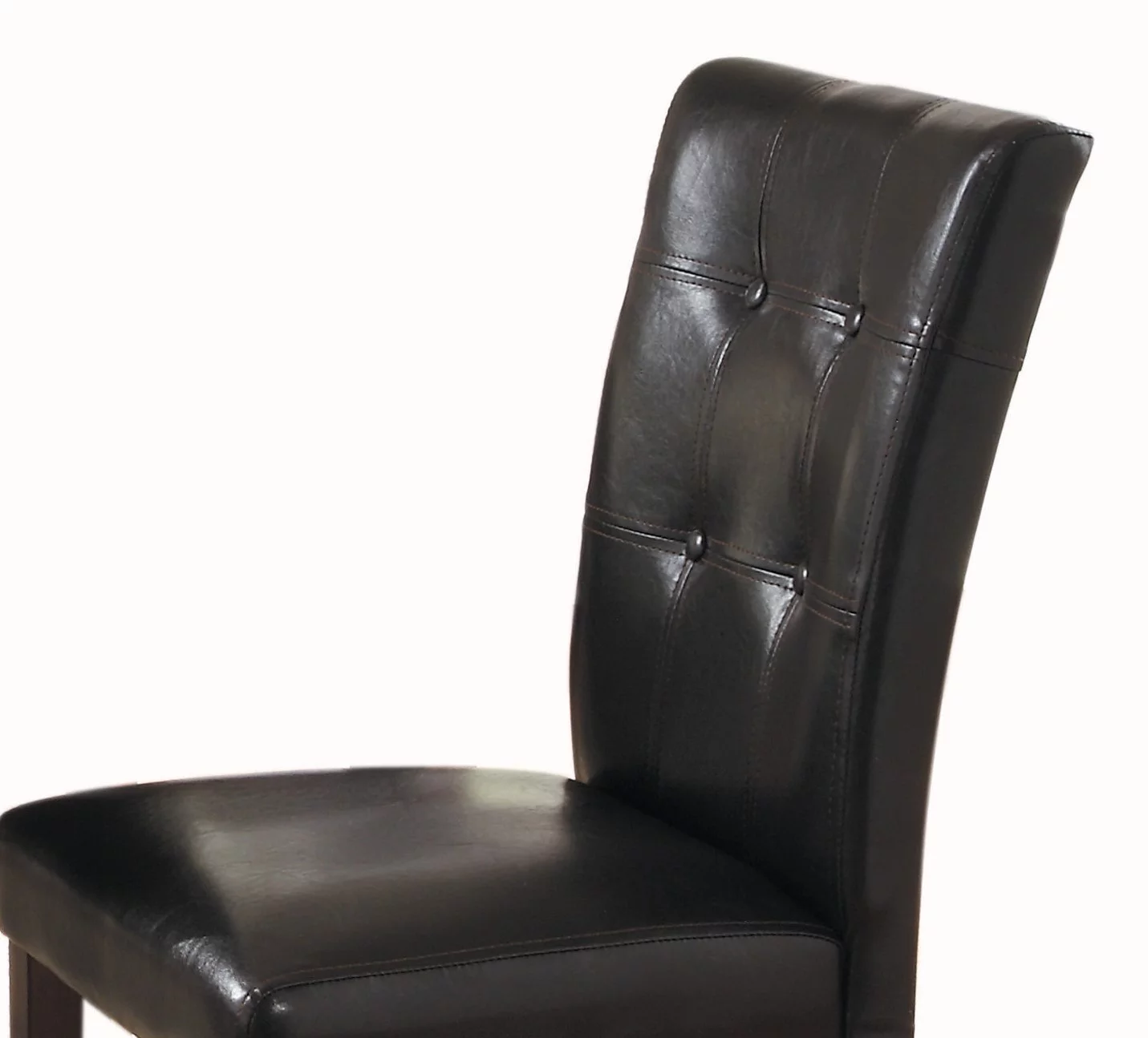 CoSoTower Button-Tufted Side Chairs Set of 2Pc Wood Frame Espresso Finish Dining Furniture