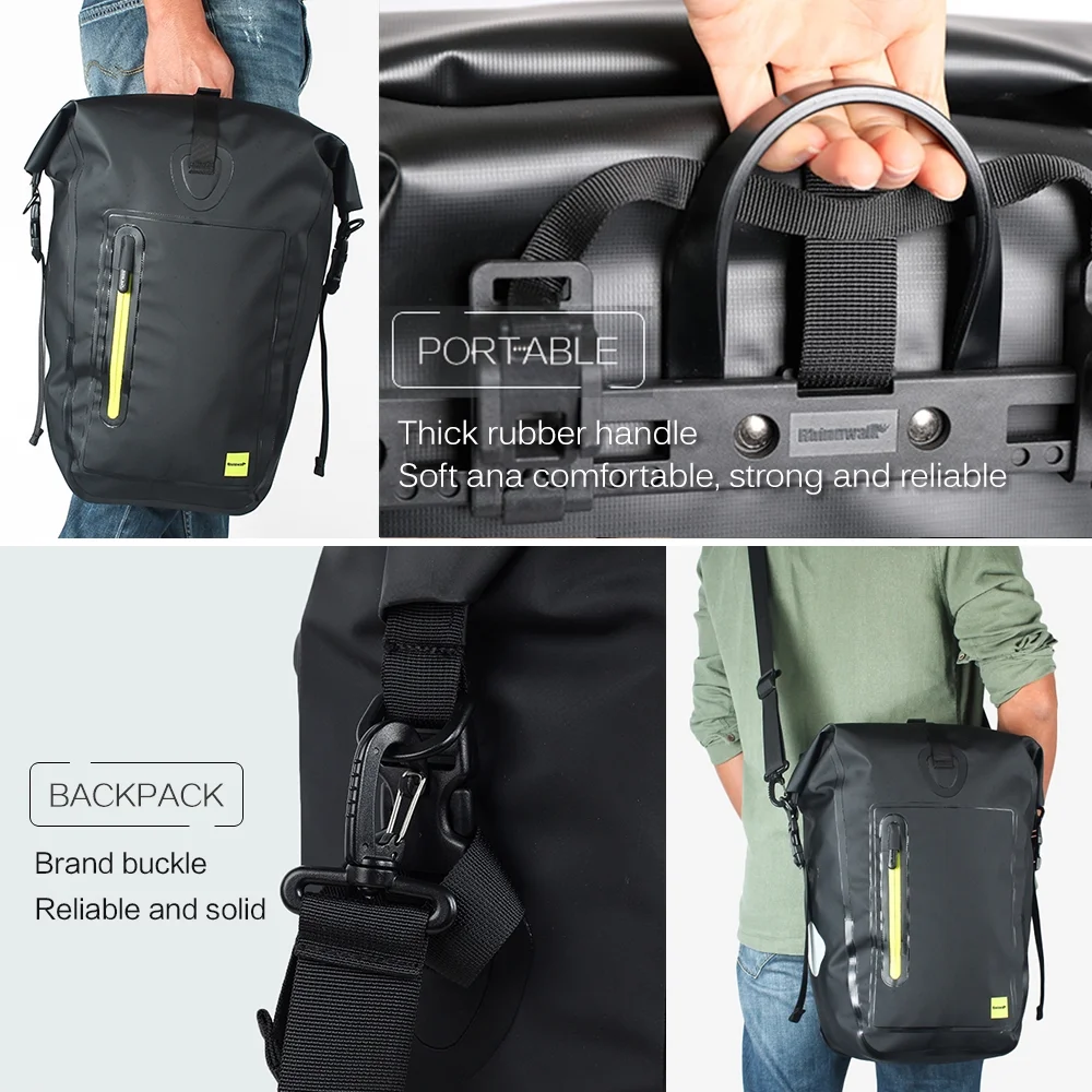 Rhinowalk Bike Pannier,Rear Rear Seat 25l Waterproof Bike Huiop Jinmie Rookin