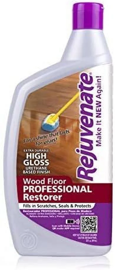 Rejuvenate RJ32PROFG Professional High Gloss Wood Floor Restorer, 32-Ounce 2-Pack
