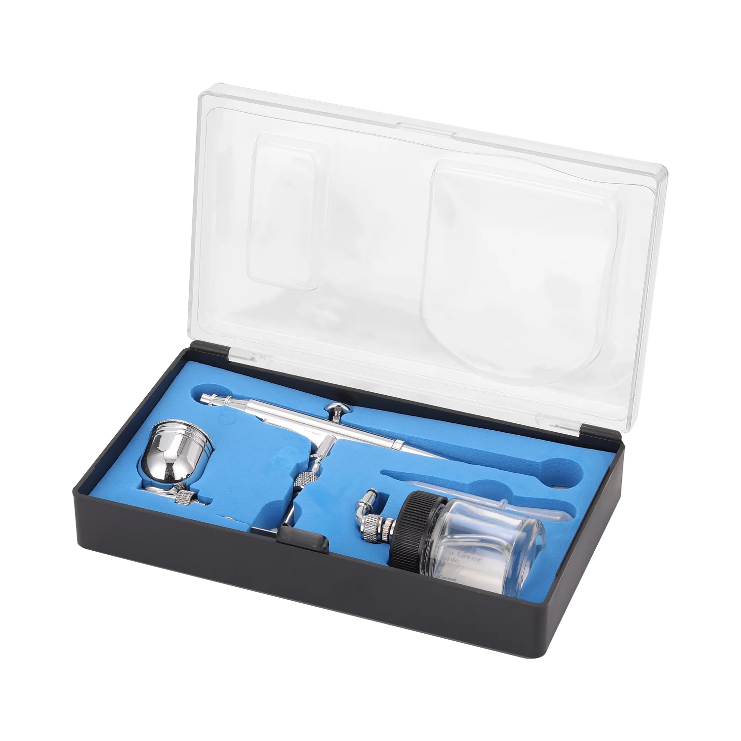 Meterk Professional T134 Airbrush Set for Model Making Art Painting with G1/8 Adapter Wrench Dropper 2 Fluid Cups