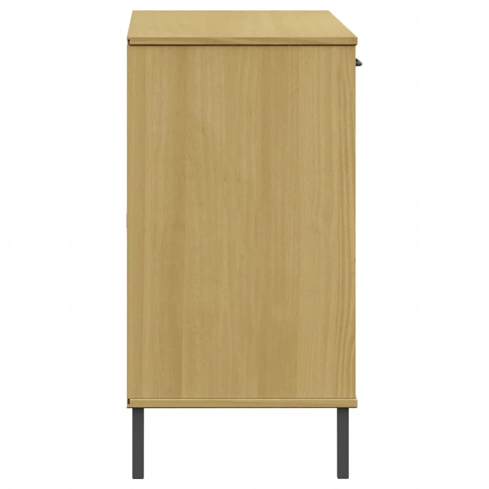 Andoer Sideboard with Metal Legs Brown 44.5