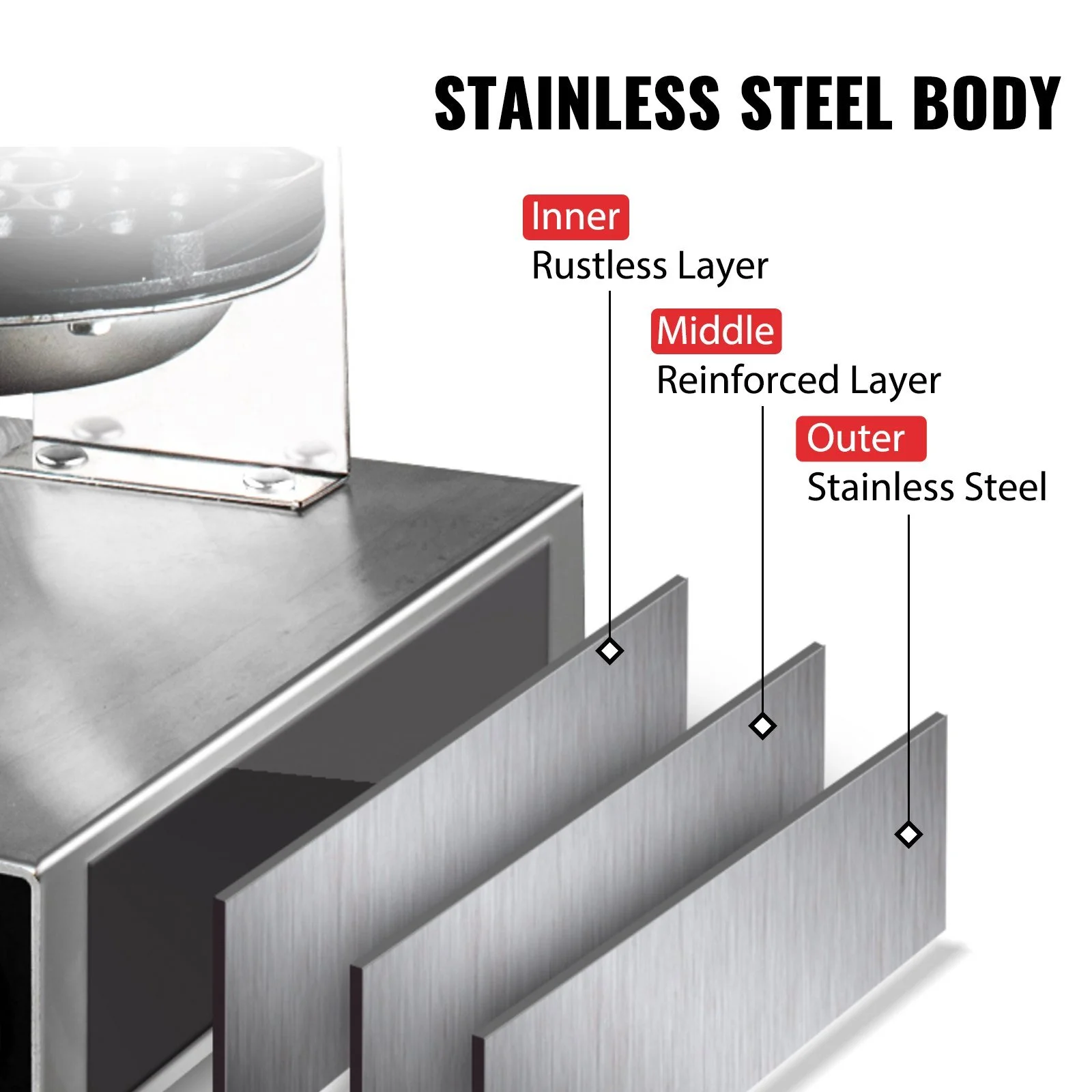 Vevor SC-X30JDZJ0000001V1 1400W Commercial Bubble Waffle Maker