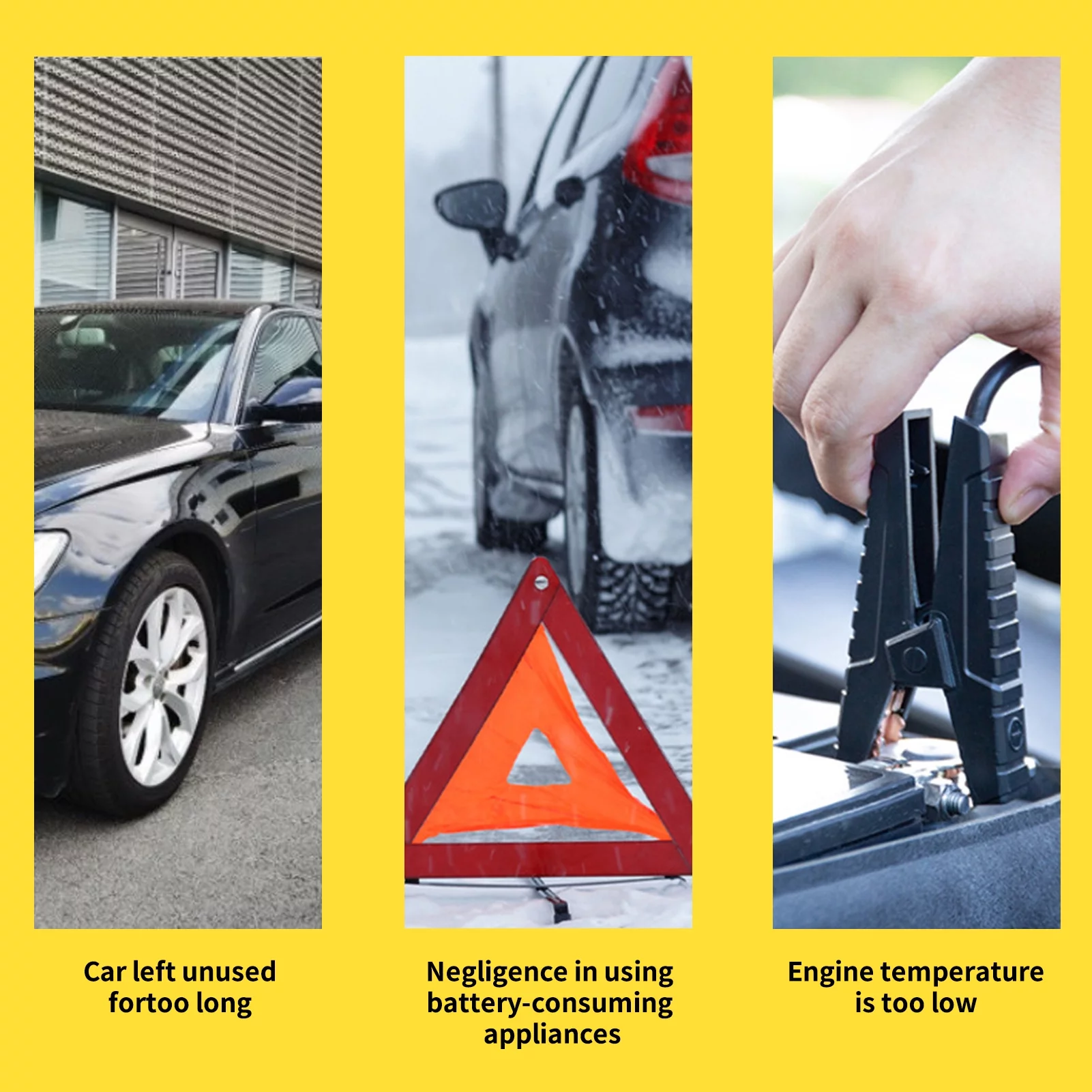 Tomshoo Large Capacity Car Jump Starter and  Bank, 1200A Peak, 12V Portable Battery Starter with LED Light/USB Wireless Quick Charge, Safety Protection