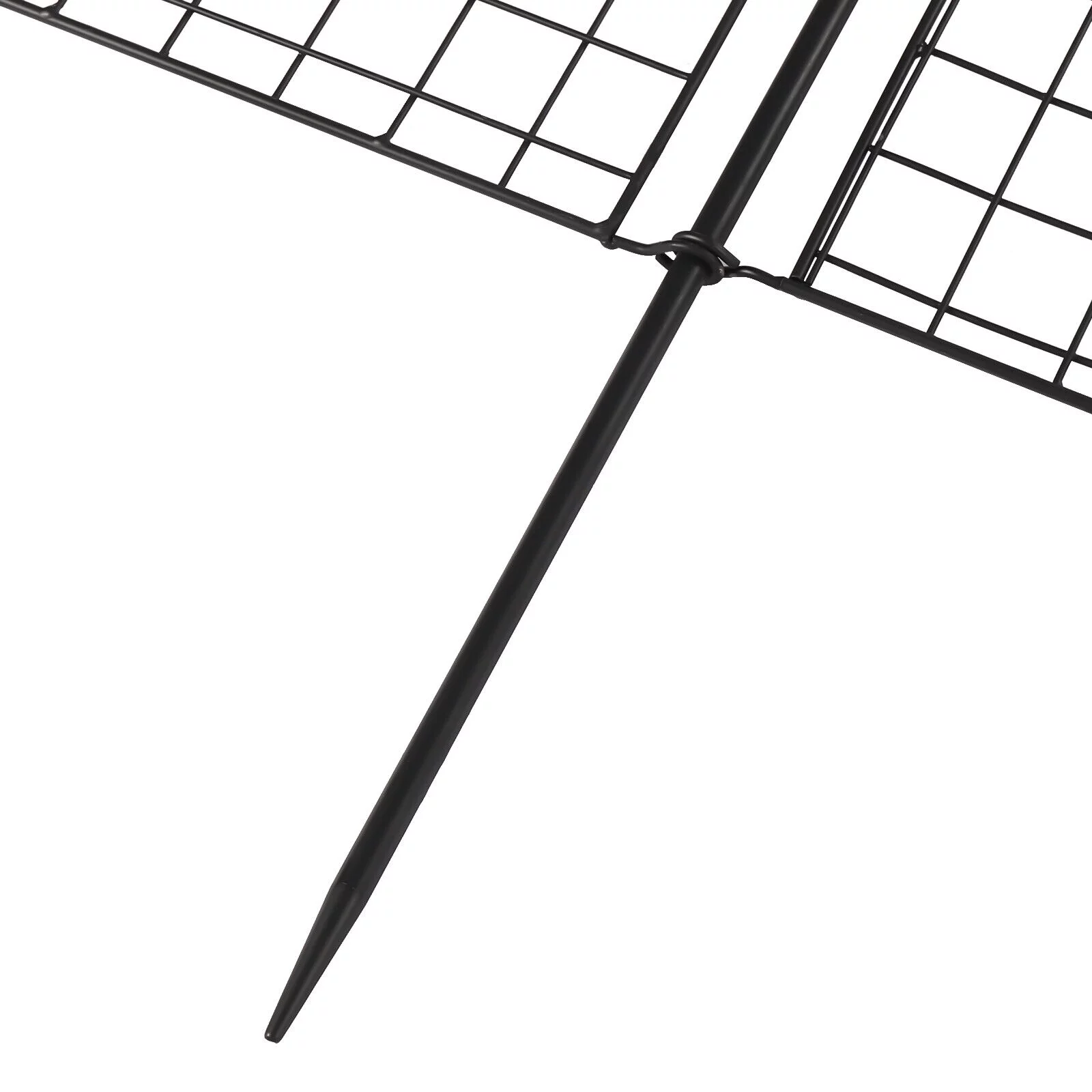 Miumaeov Garden No Dig Metal Garden Fence with Metal Gate Bundle Barrier 4 Panels+1 Gate