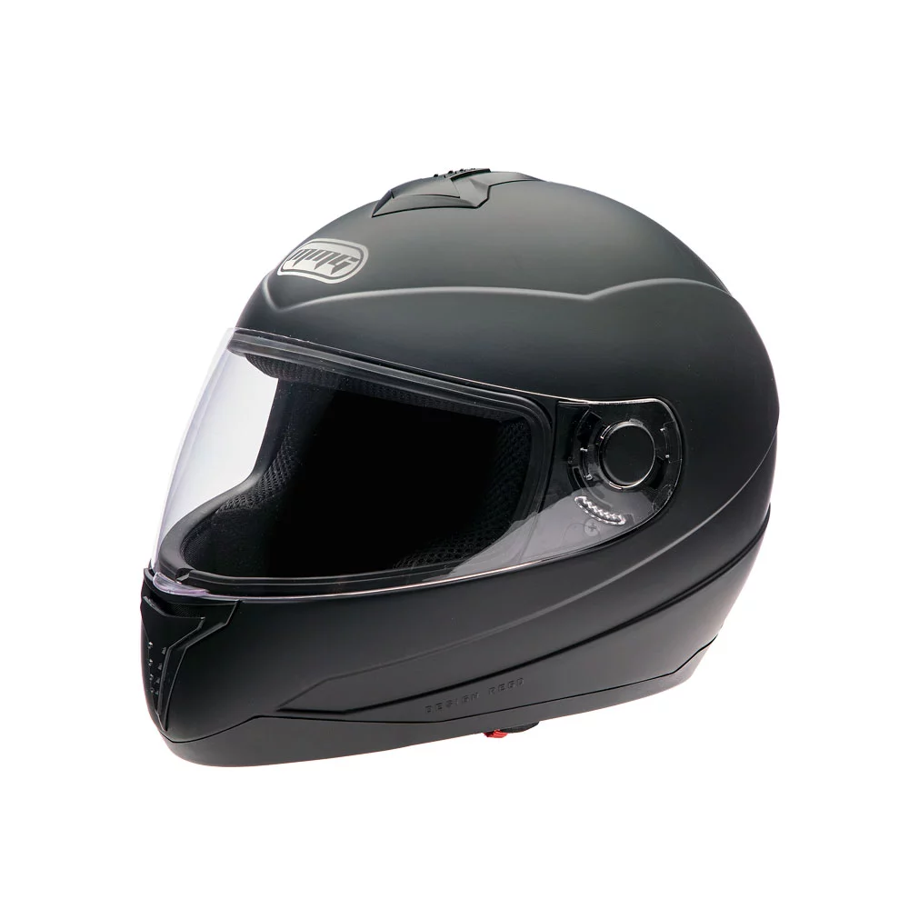 MMG Adult Full Face Helmet DOT – Matte Black LARGE (with Spare Shield) Model 26