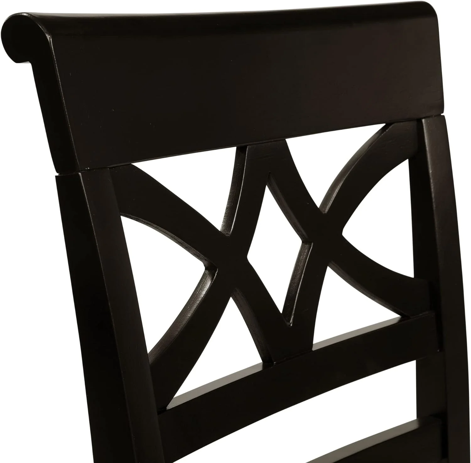 OUWI Cherrine Country Style Dining Chair, Oak/Black, Set of 2