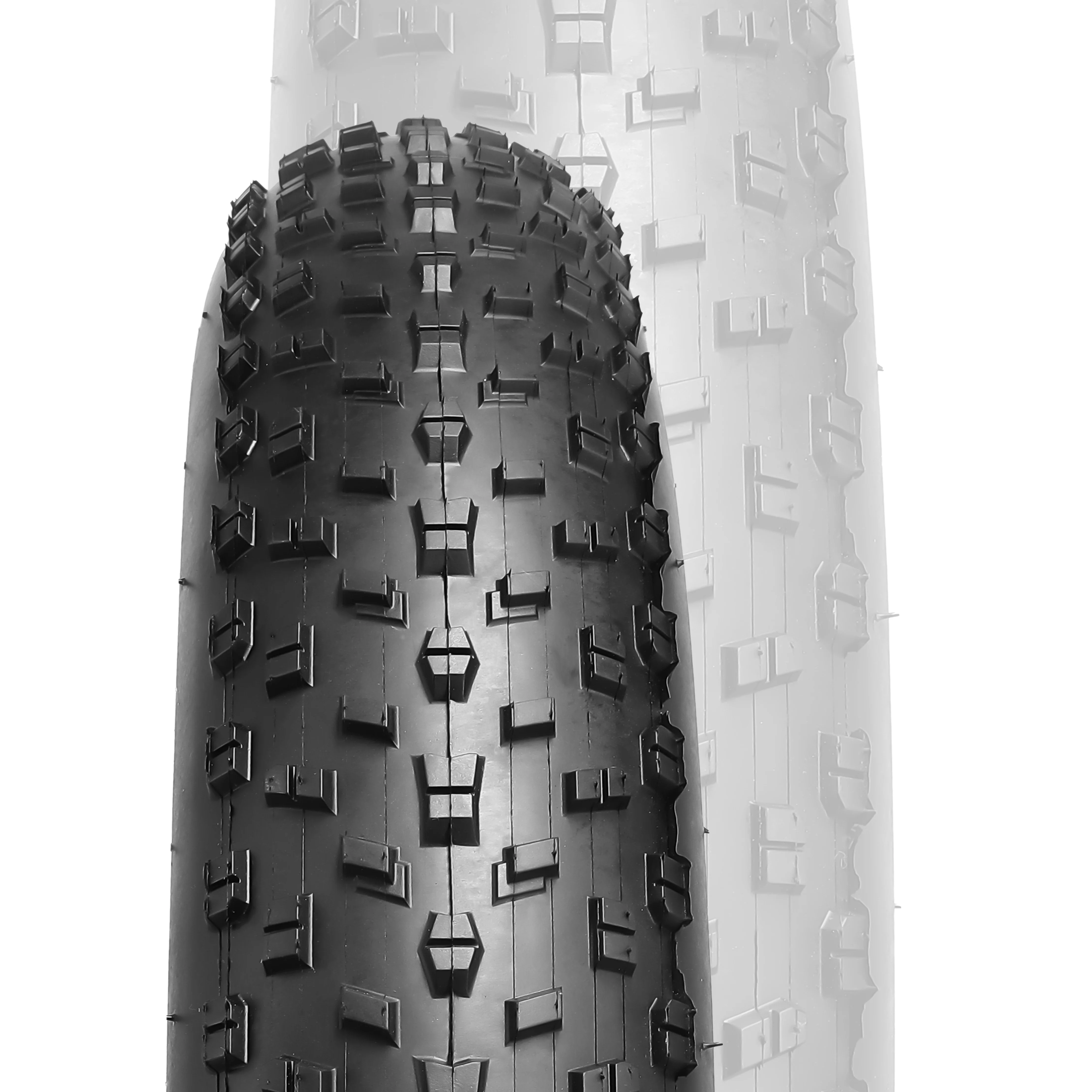 Hycline Fat Bike Tires Replacement Set: 20/26x4.0 Inch Puncture Resistant Folding Electric Bicycle Tires, All Terrain High-Density Bike Tires with Bike Tubes and Tire Levers