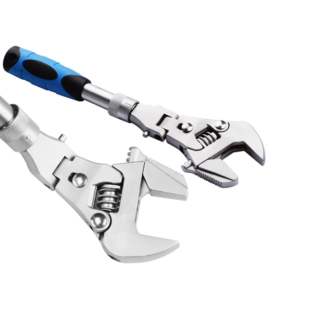 Tomshoo Versatile Ratchet Wrench with 180° Handle Perfect for Household Maintenance and Tight Spaces